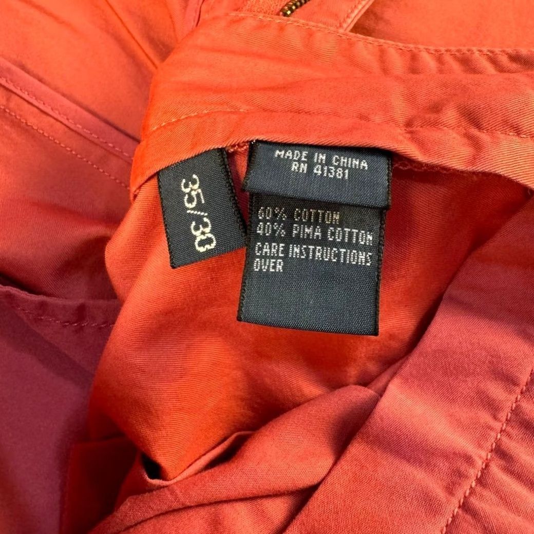 Polo Ralph Lauren VINTAGE Polo Ralph Lauren Chino Pants 36x30 Suffield Pima Cotton Salmon Men Regular 36 Pink 90s Mens Size US 36 / EU 52 - 7 Thumbnail