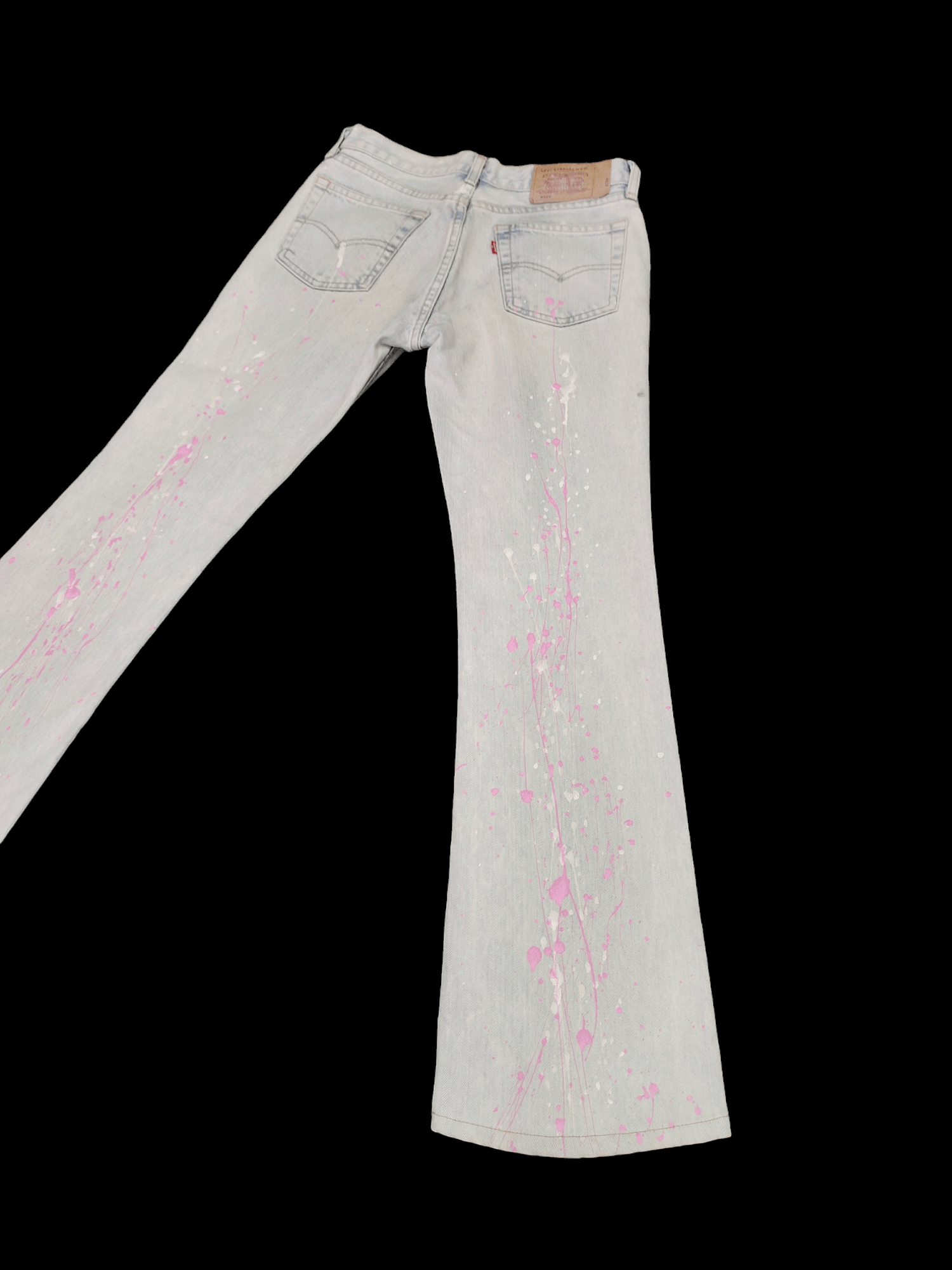 Hysteric Glamour Flare Jeans Levis Painted Low Rise Denim Jeans Boot Cut Size US 28 / EU 44 - 10 Thumbnail