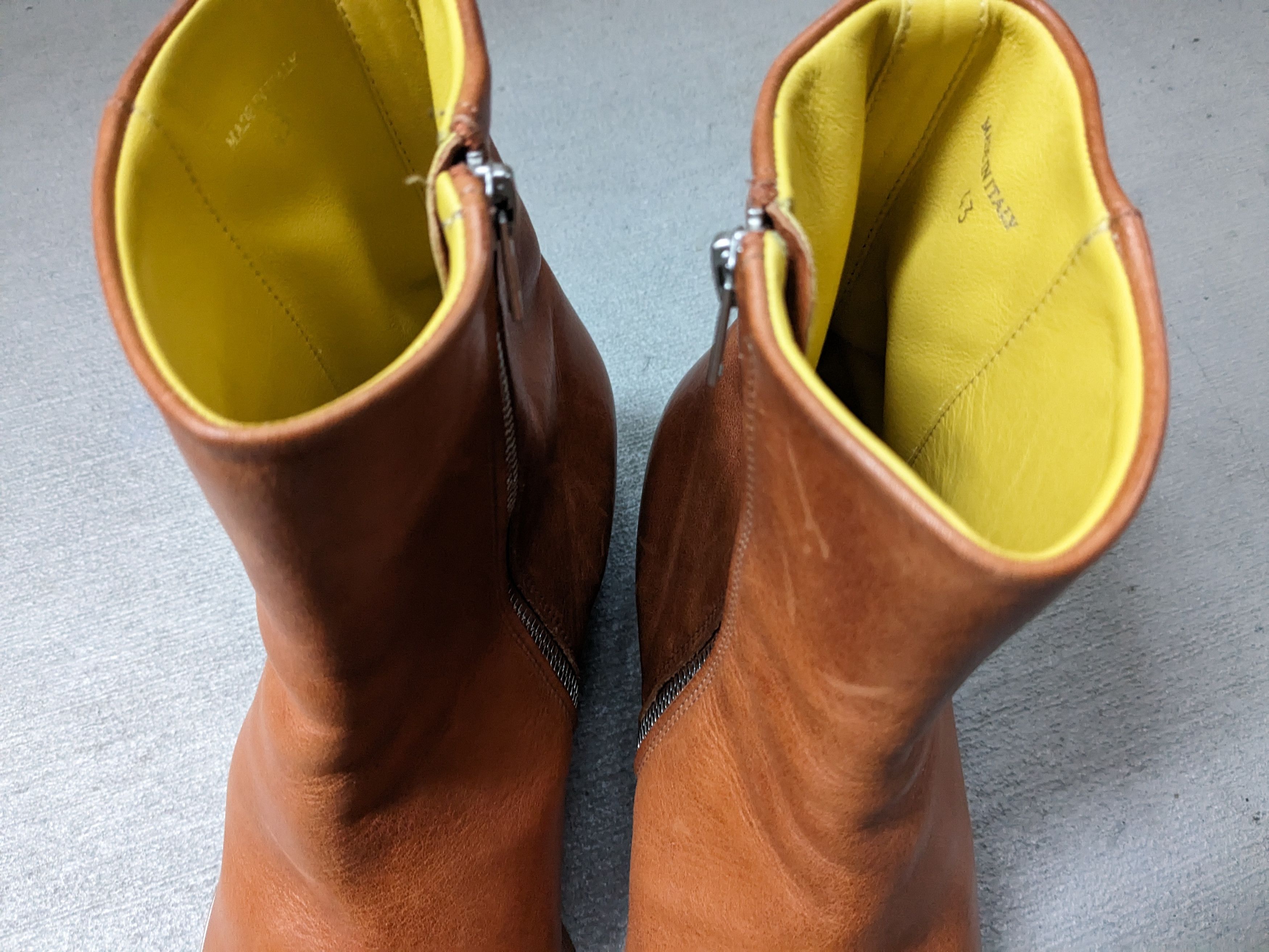 Maison Margiela Maison Margiela Side Zip Boots Brown 10 43 Leather Tan Size US 10 / EU 43 - 4 Thumbnail
