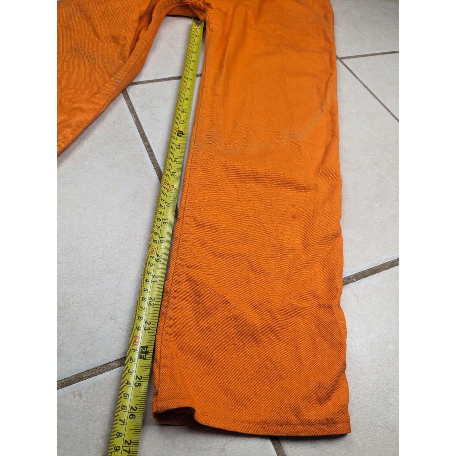 Other 1960's Cole of California Orange Denim Pants High Waist Size 34" / US 12 / IT 48 - 9 Thumbnail