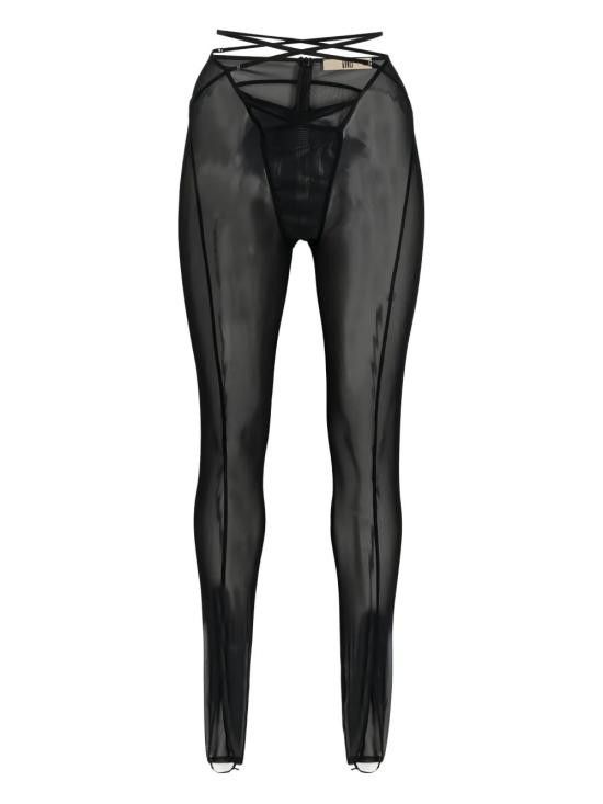 KNWLS KNWLS Women Straight Pants FW22 CELET0 BLACK Black Size 28" / US 6 / IT 42 - 1 Thumbnail