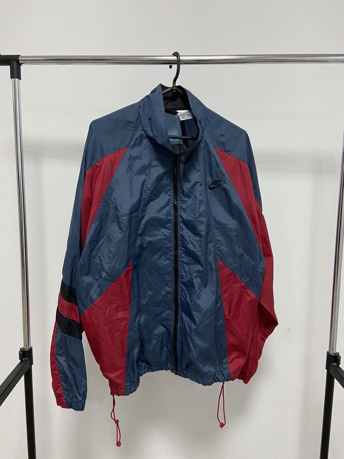 Nike × Vintage Nike Vintage Jacket Windbreaker Small Logo 90s Y2K Nylon Size US XL / EU 56 / 4 - 1 Thumbnail