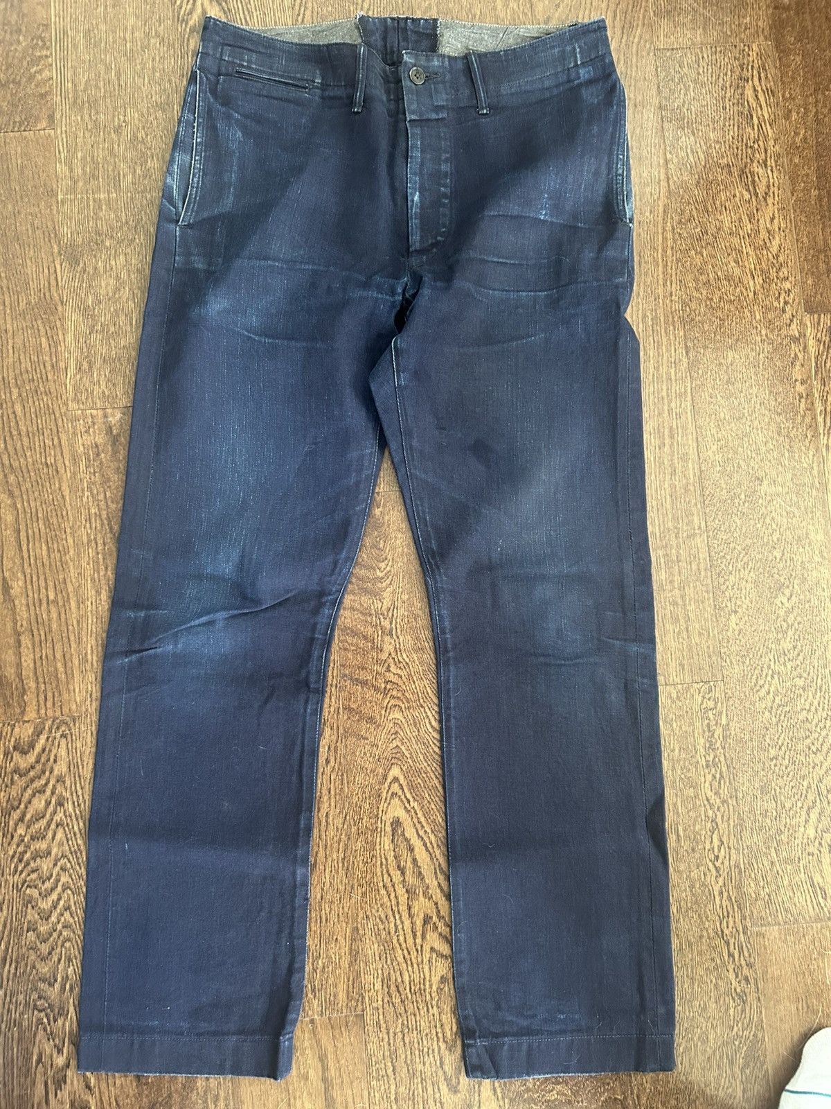 RRL indigo dyed selvedge trouser size 32