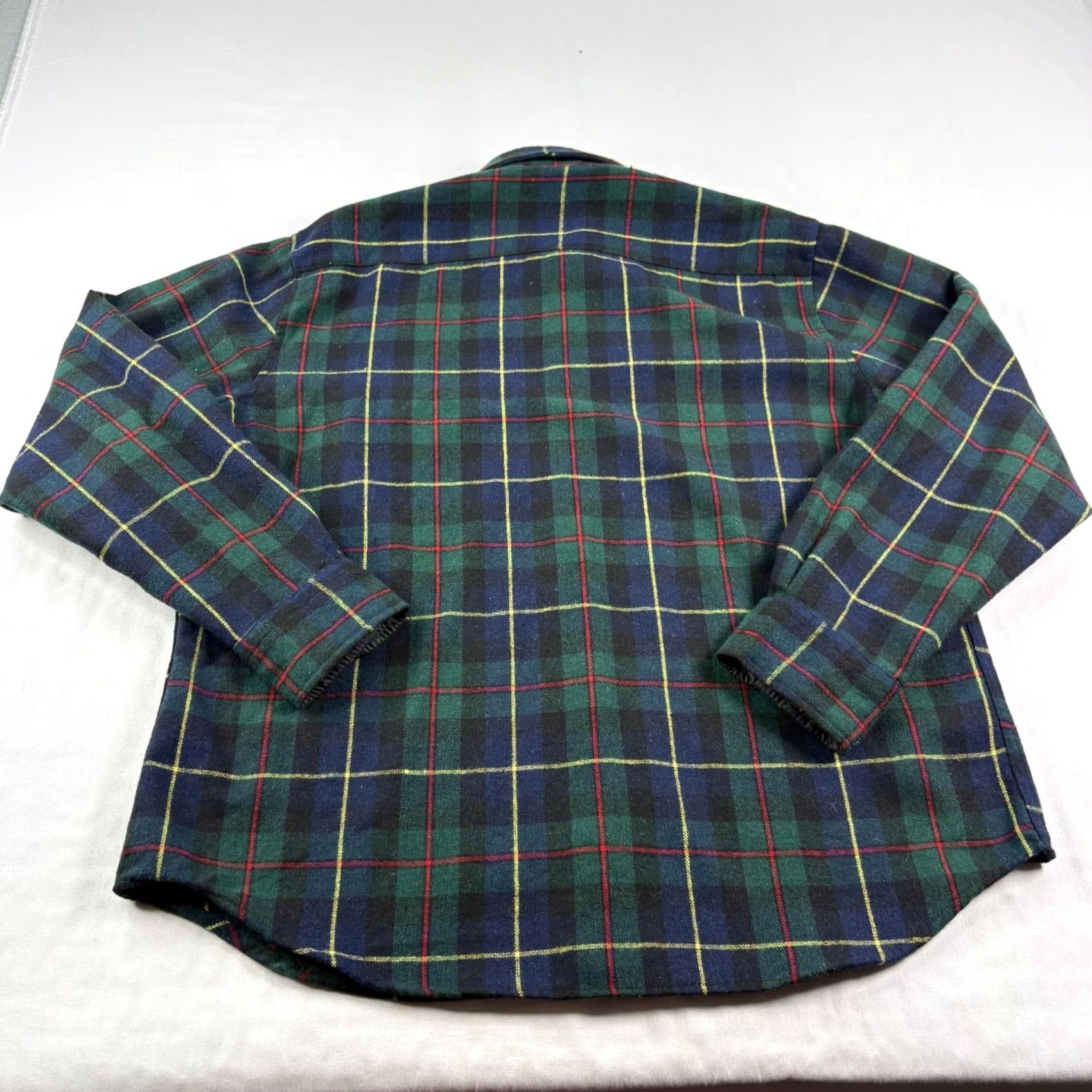Vintage VINTAGE Fieldmaster Shirt Mens Large Blue Green Plaid Wool Flannel Workwear Size US L / EU 52-54 / 3 - 6 Thumbnail
