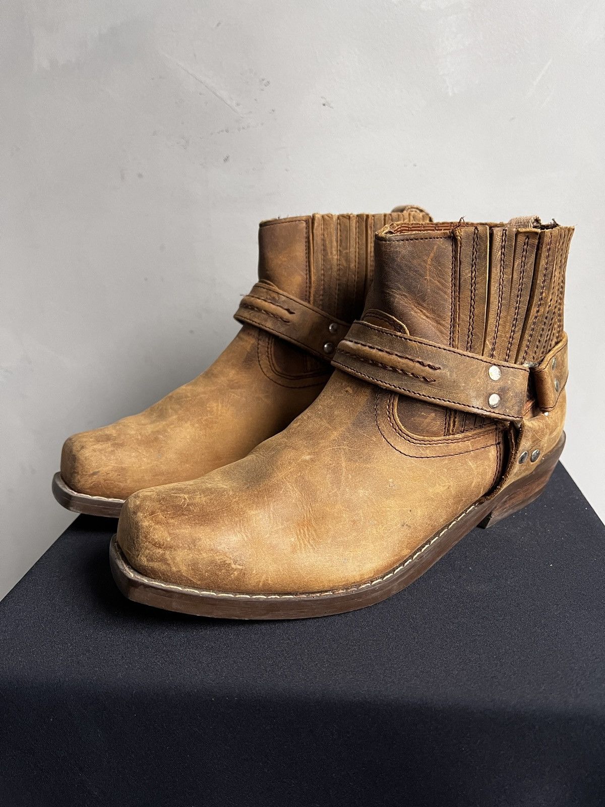 Western Rise Western style ankle moto style harley davidson boots Size US 9 / EU 42 - 6 Thumbnail