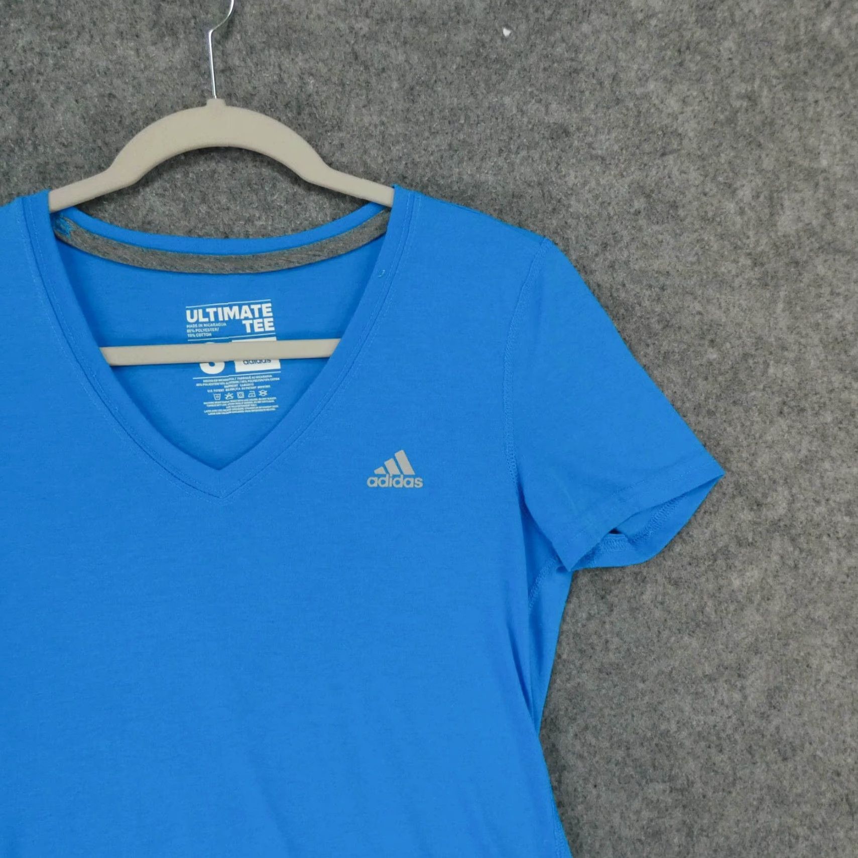 Adidas Adidas Shirt Womens Small Short Sleeve Pullover Tee Blue Logo Lightweight Size S / US 4 / IT 40 - 6 Thumbnail