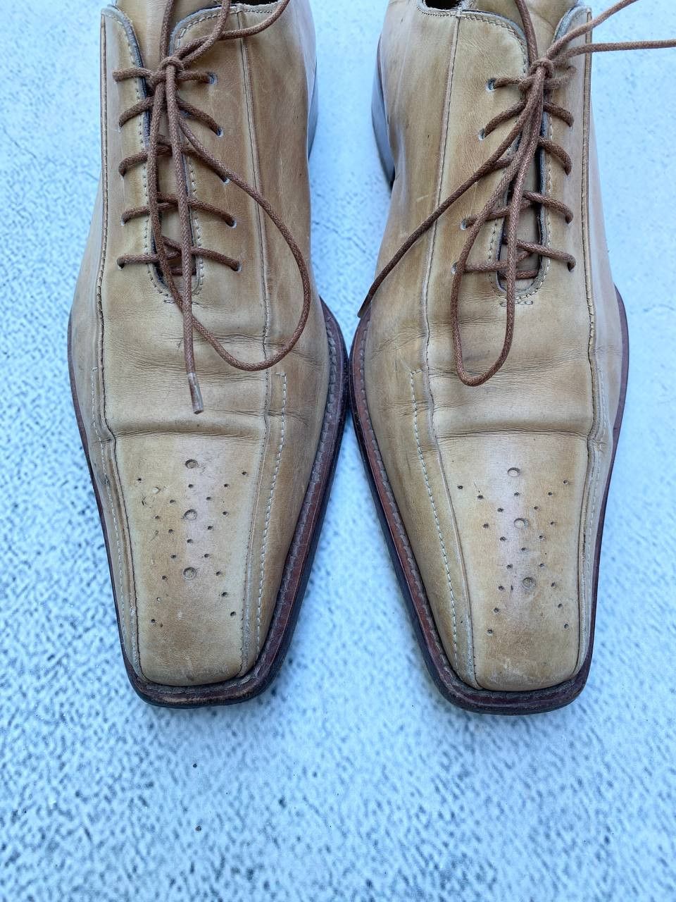If Six Was Nine Italian Vintage Guidi style Leather Faded Shoes Size US 8 / EU 41 - 5 Thumbnail