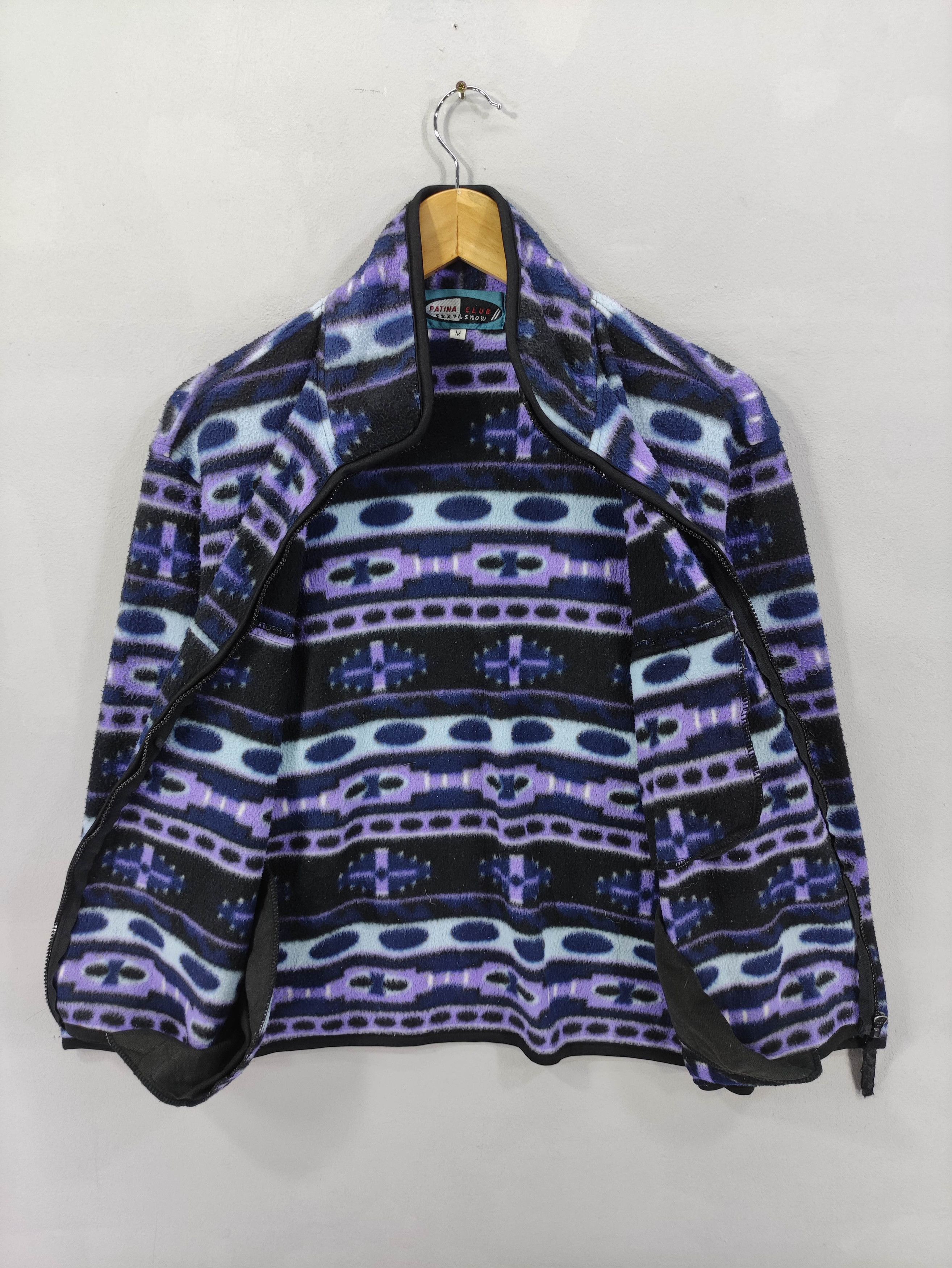 Japanese Brand Vintage Patina Fleece Sweater Jacket Zipper Size M / US 6-8 / IT 42-44 - 4 Thumbnail
