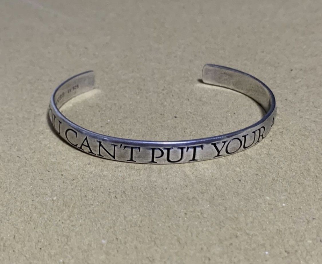 【美品】HYSTERIC GLAMOUR Message Bangle AWSR Hysteric Glamour Hysteric Glamour Are We Still Rolling? Bracelet