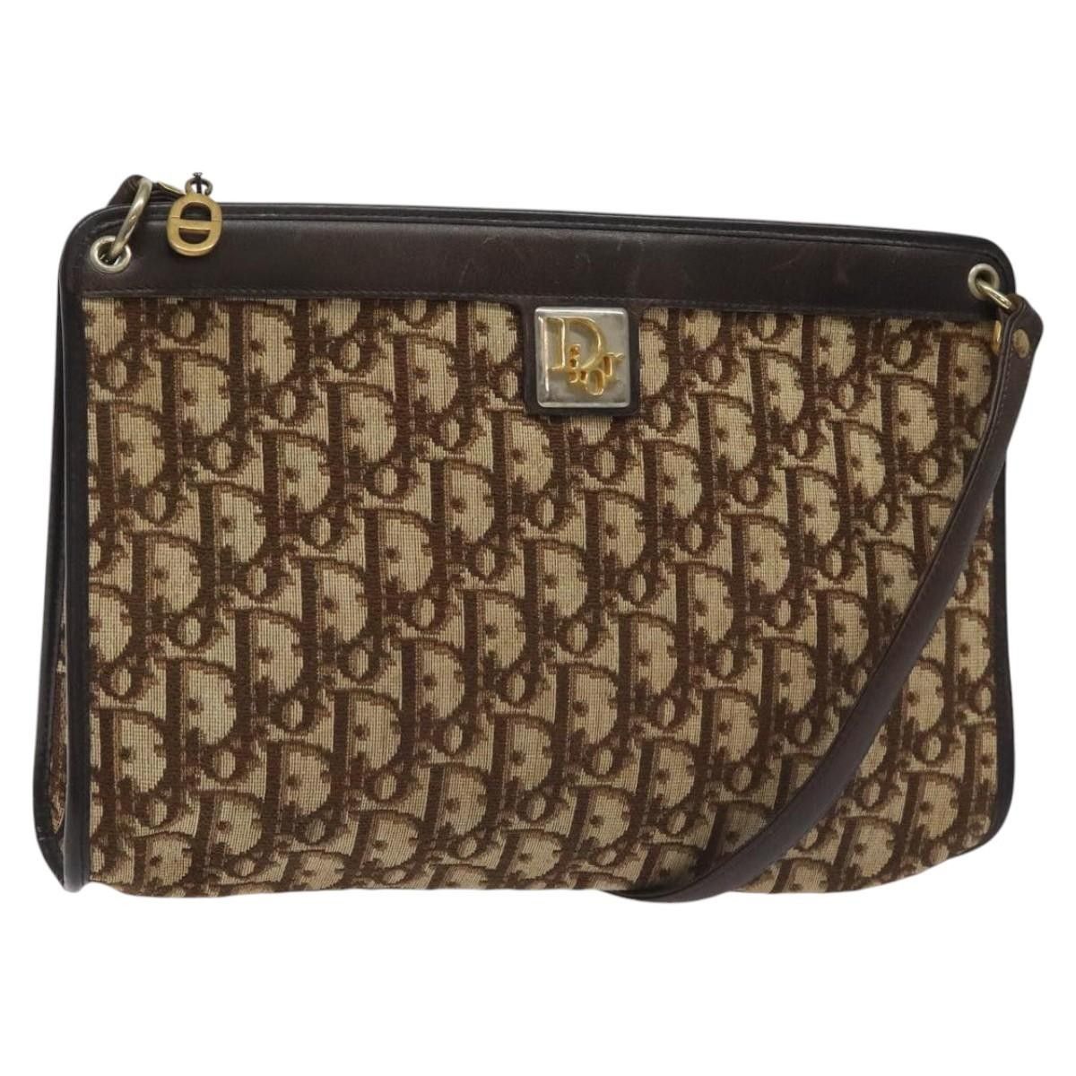 Dior Christian Dior Vintage Trotter Shoulder Bag Canvas Size ONE SIZE - 1 Thumbnail
