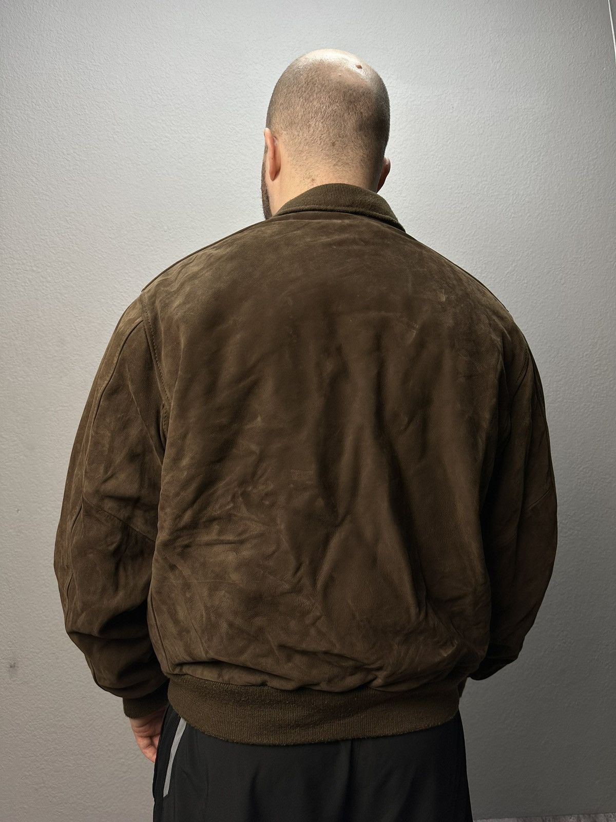 Chevignon × Vintage Vintage Chevignon Suede Leather Jacket Boxy Archival Aviator Size US L / EU 52-54 / 3 - 11 Thumbnail