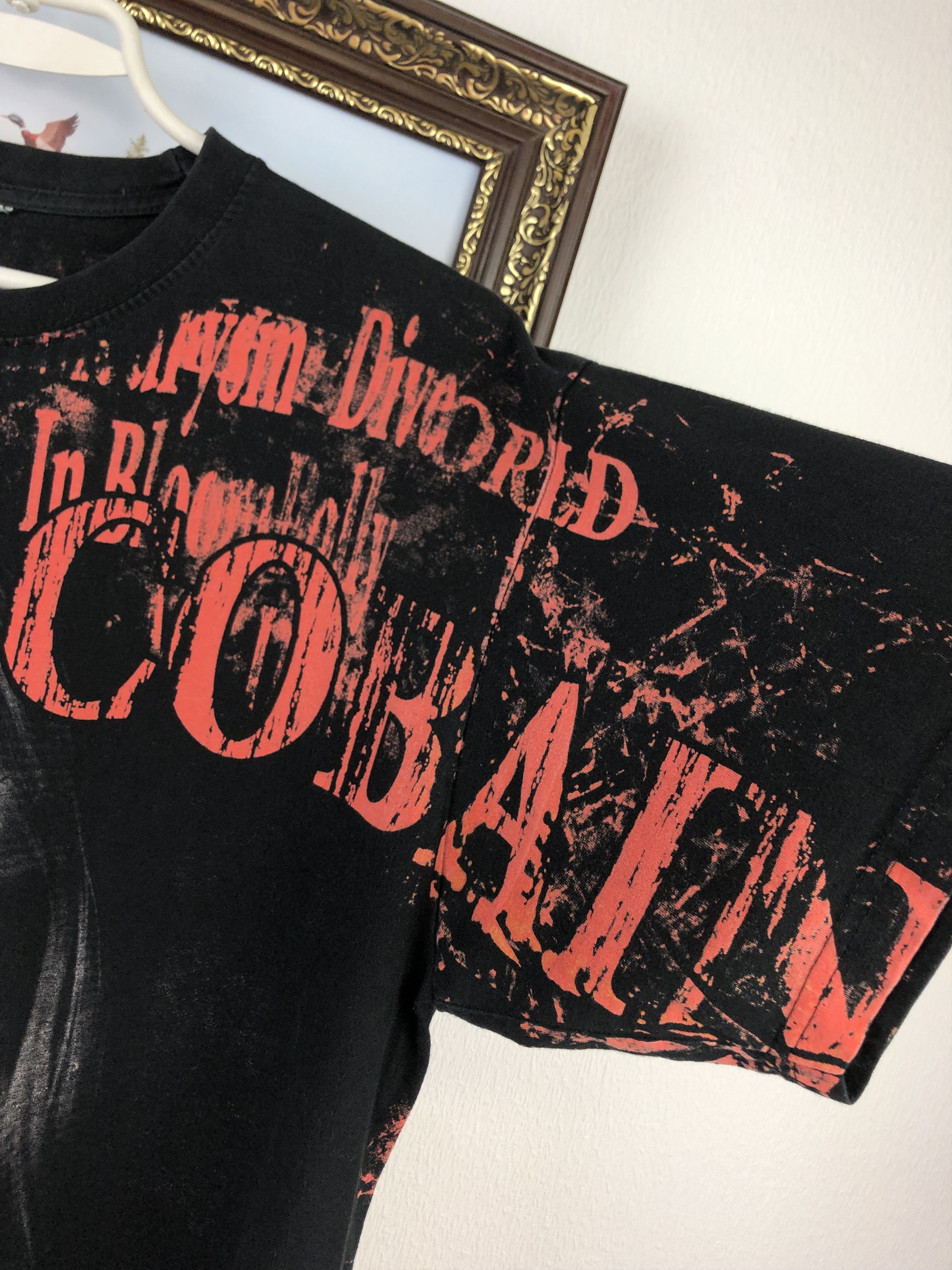 Band Tees Vintage Over Print Curt Cobain Tee Shirt Band Rare Black Size US M / EU 48-50 / 2 - 7 Thumbnail
