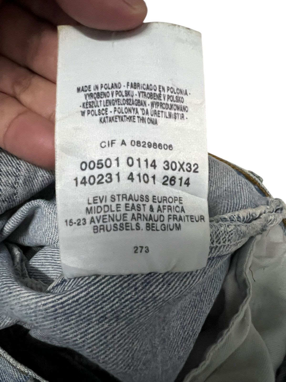 Levi's Vintage Levi’s 501 Dirty Faded Jean Size US 29 - 19 Thumbnail