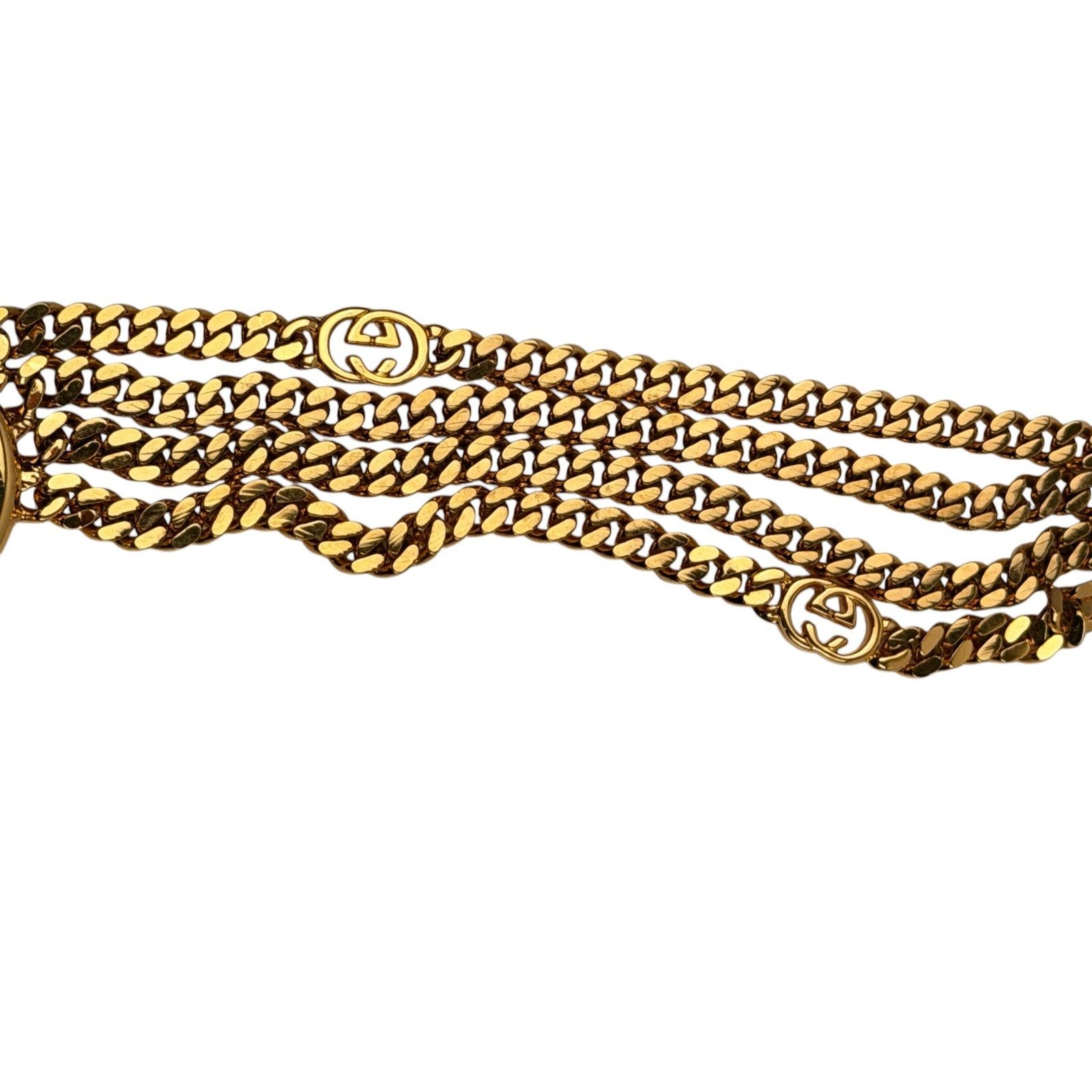 Gucci Gucci Vintage Multi Chain GG Gold Belt/Necklace Gold Plated Size ONE SIZE - 4 Thumbnail
