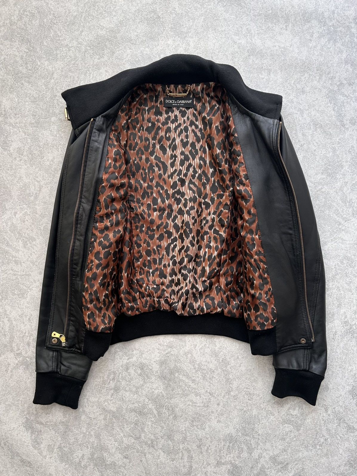 Dolce & Gabbana Dolce Gabbana Sheepskin Leather Moto Biker Jacket Size XS / US 0-2 / IT 36-38 - 9 Thumbnail