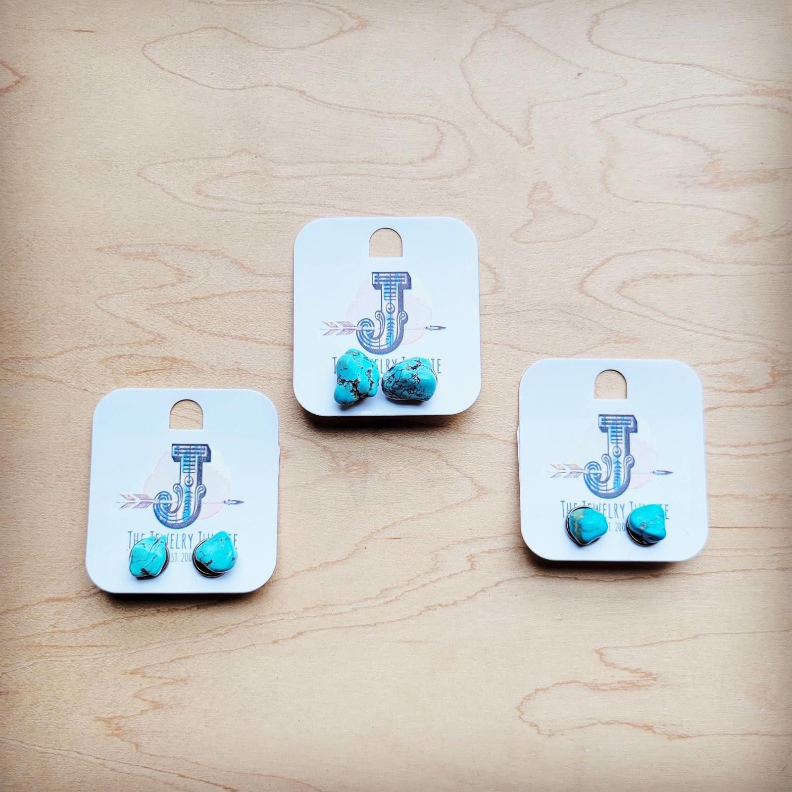 Other Blue Turquoise Beaded Stud Earrings Size ONE SIZE - 4 Thumbnail