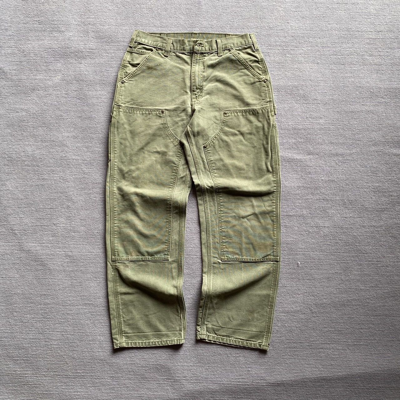 Carhartt × Vintage (32x30) Crazy Vintage Carhartt Double Knee B136 MOS Size US 32 / EU 48 - 1 Thumbnail