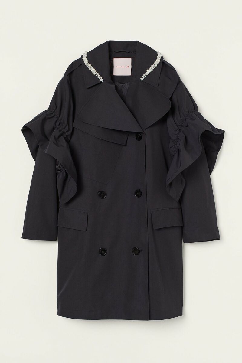 H&M × Simone Rocha SIMONE ROCHA x H&M Black Coat Size M / US 6-8 / IT 42-44 - 6 Thumbnail