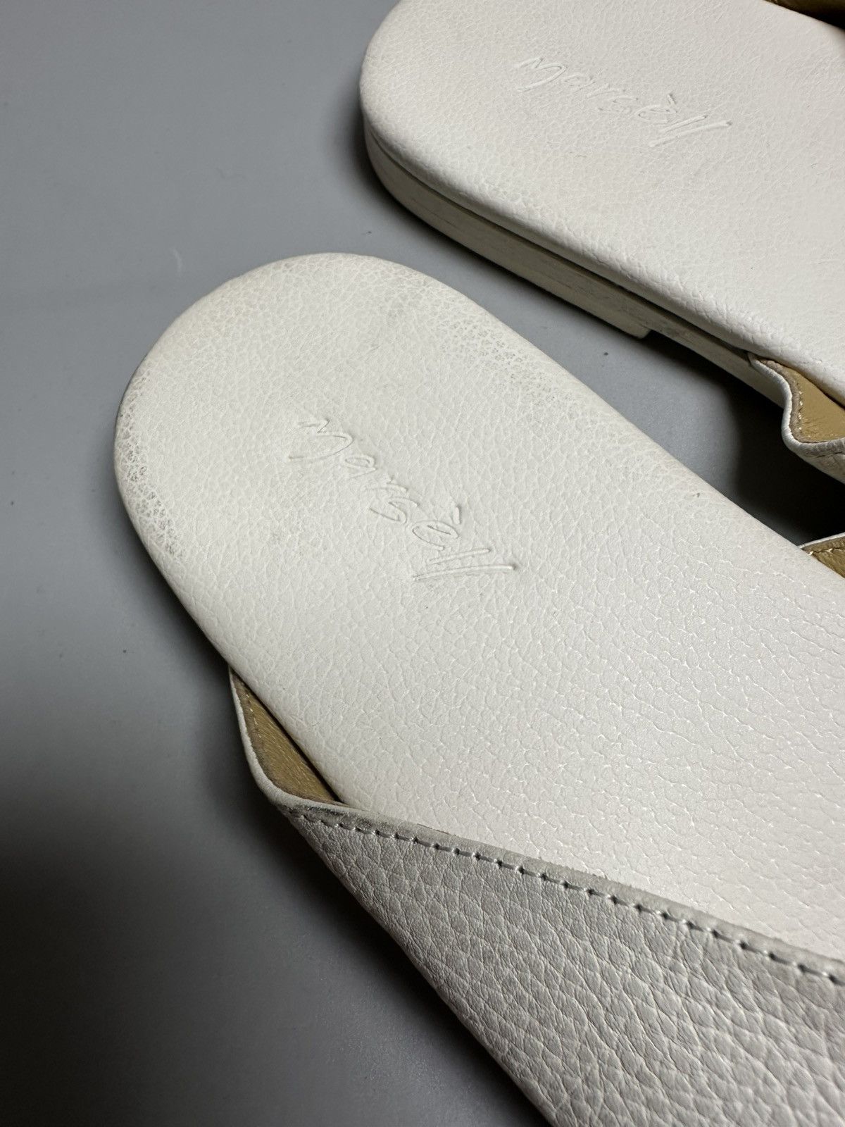 Marsell Marsell — Spatola Optical White Leather Sandals Size US 6 / IT 36 - 5 Thumbnail