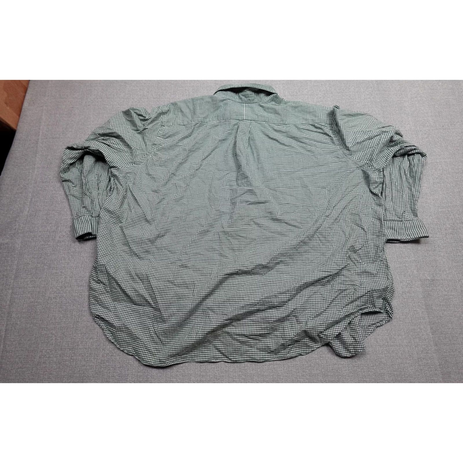 Ralph Lauren Ralph Lauren Dress Shirt Mens Big 4X Green Check Long Sleeve Button-Down Collared Shirt Size 48R - 4 Thumbnail