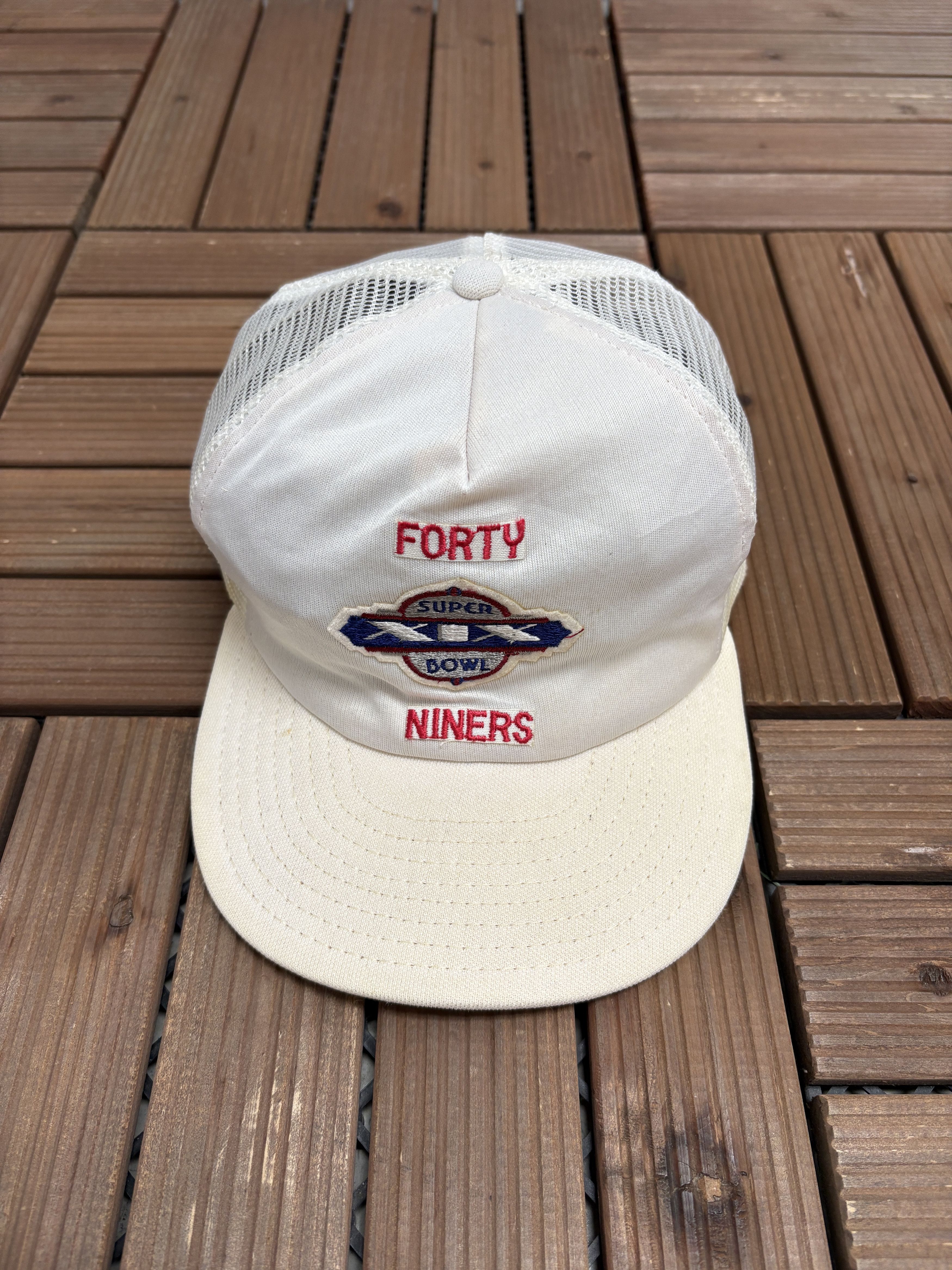 Vintage San Francisco 49ers Super Bowl XIX Vintage Snap Back Hat Size ONE SIZE - 2 Thumbnail