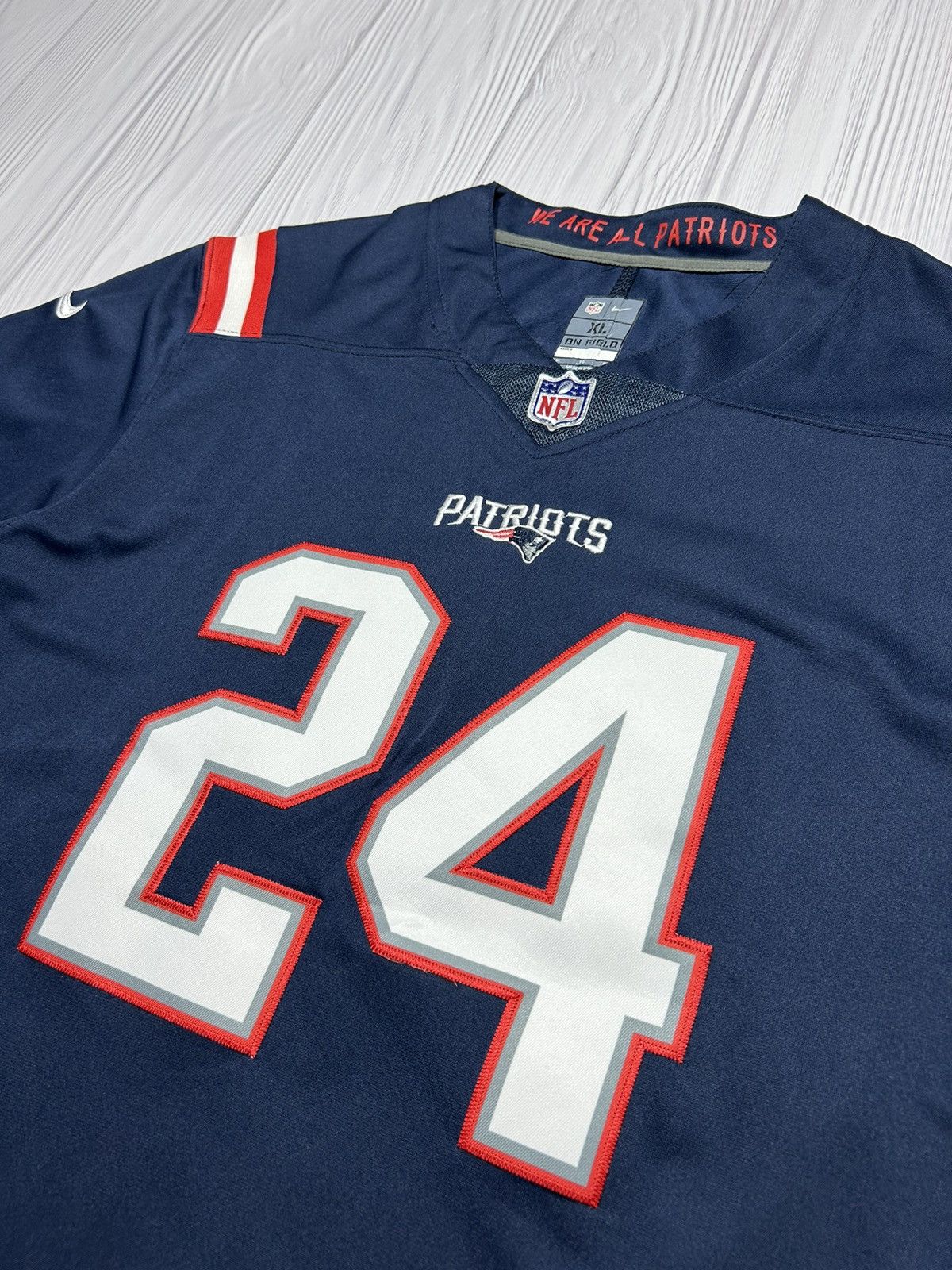 NFL # 24 GILMORE Nike NFL Patriots Jersey T-Shirt Size XL Size US XL / EU 56 / 4 - 6 Thumbnail