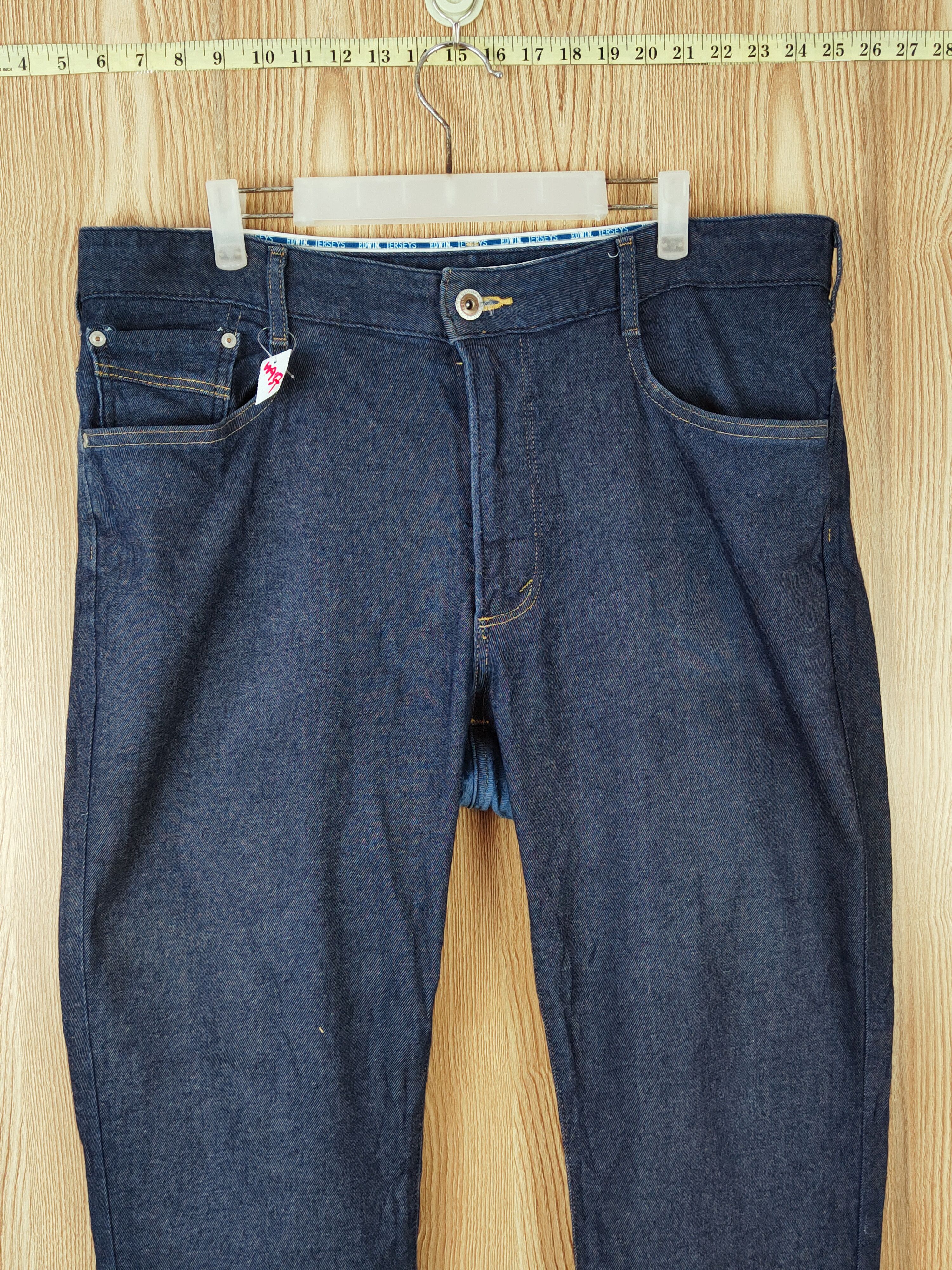 Edwin Edwin Jerseys Navy Distressed Ripped Soft Jeans #W937 Size US 38 / EU 54 - 2 Thumbnail