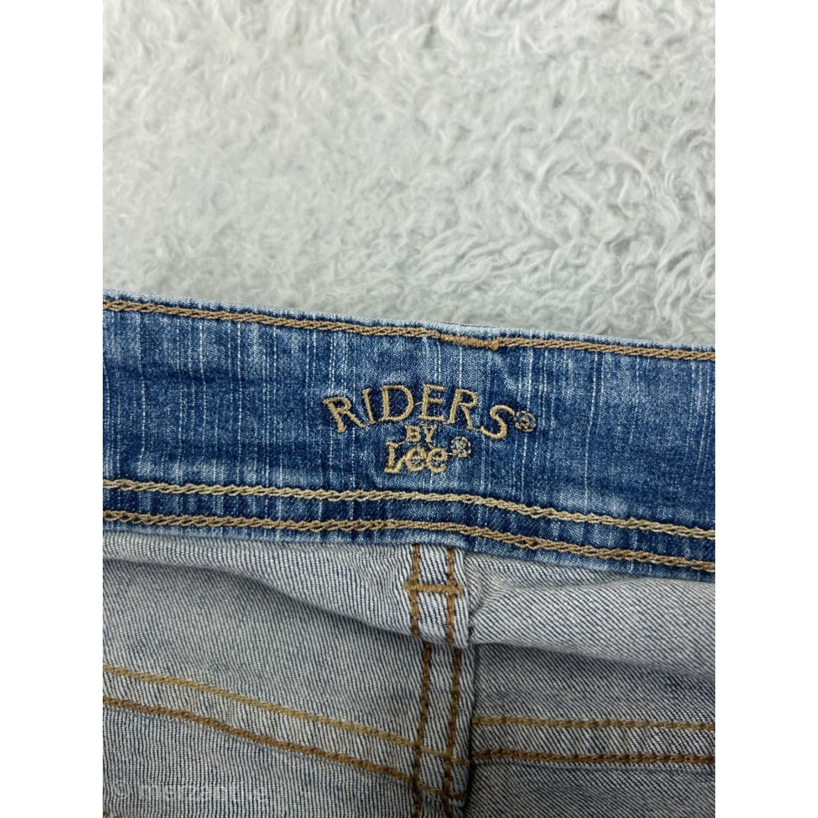 Lee Lee Womens Jeans Bootcut Denim Blue 6 Mid Rise 5-Pocket Cotton Stretch Inseam 29.5in Size 28" / US 6 / IT 42 - 4 Thumbnail