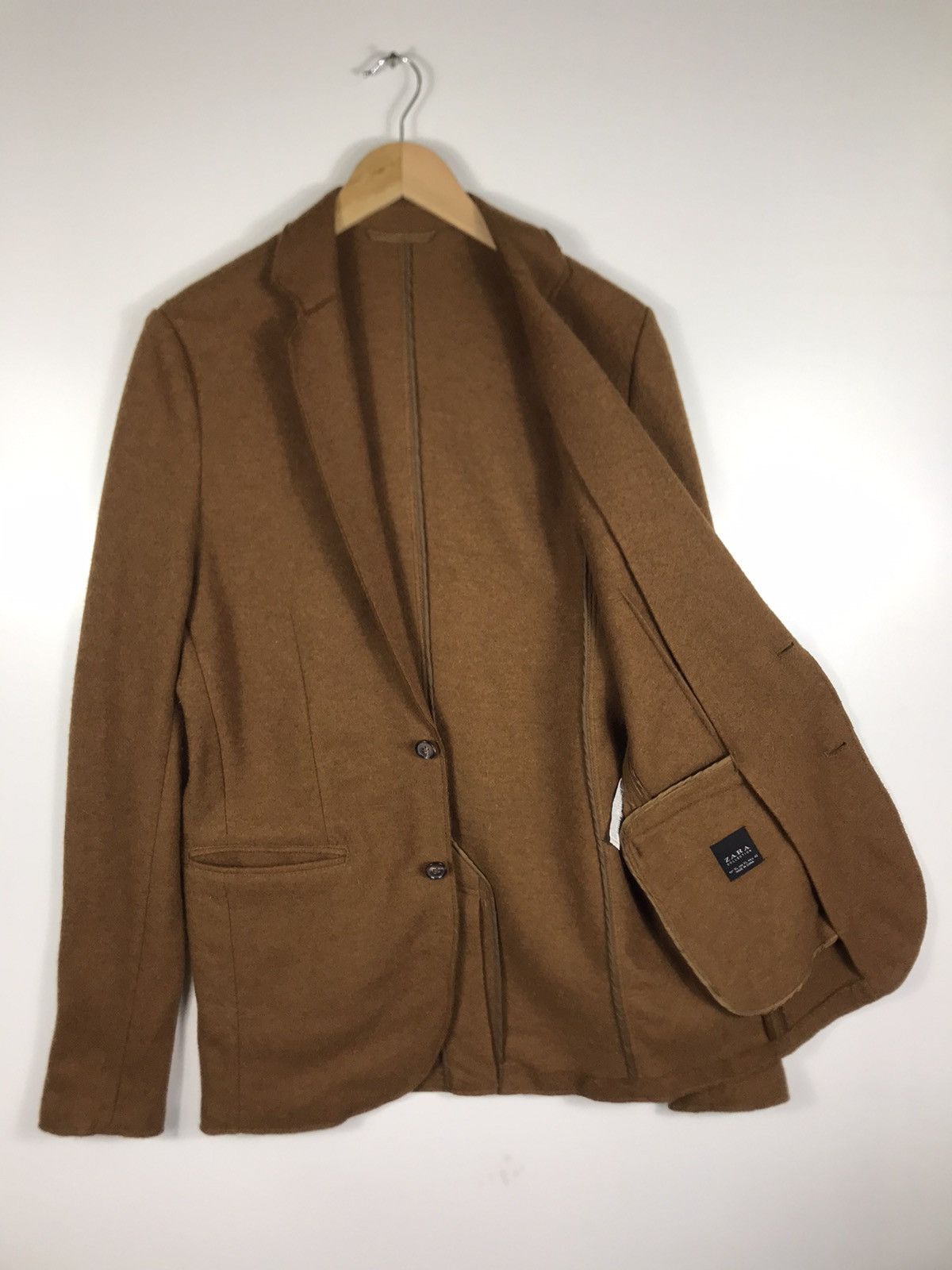 Zara 🔥Zara Collection Wool Single Breast Coat Jacket Size US XL / EU 56 / 4 - 8 Thumbnail