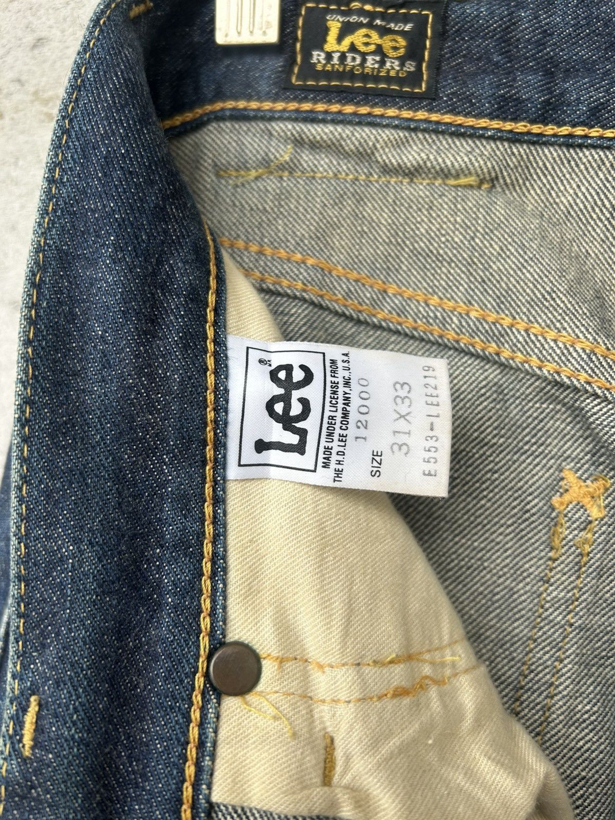 Lee LEE Riders Sanforized Selvedge Jeans Size US 31 - 17 Thumbnail