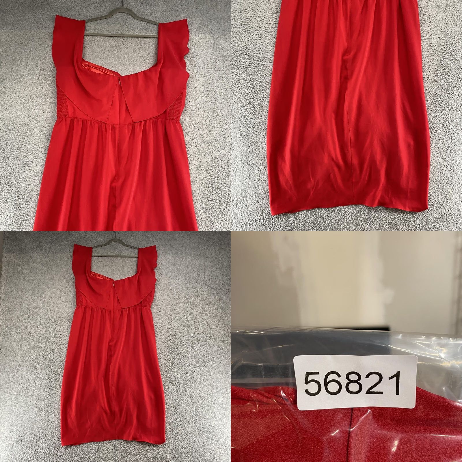 Vintage City Chic Dress Womens XL/22 Red Satin Ruffle Ruched Sheath Valentines Going Out Shirt? Size 3XL / US 20-22 - 8 Thumbnail