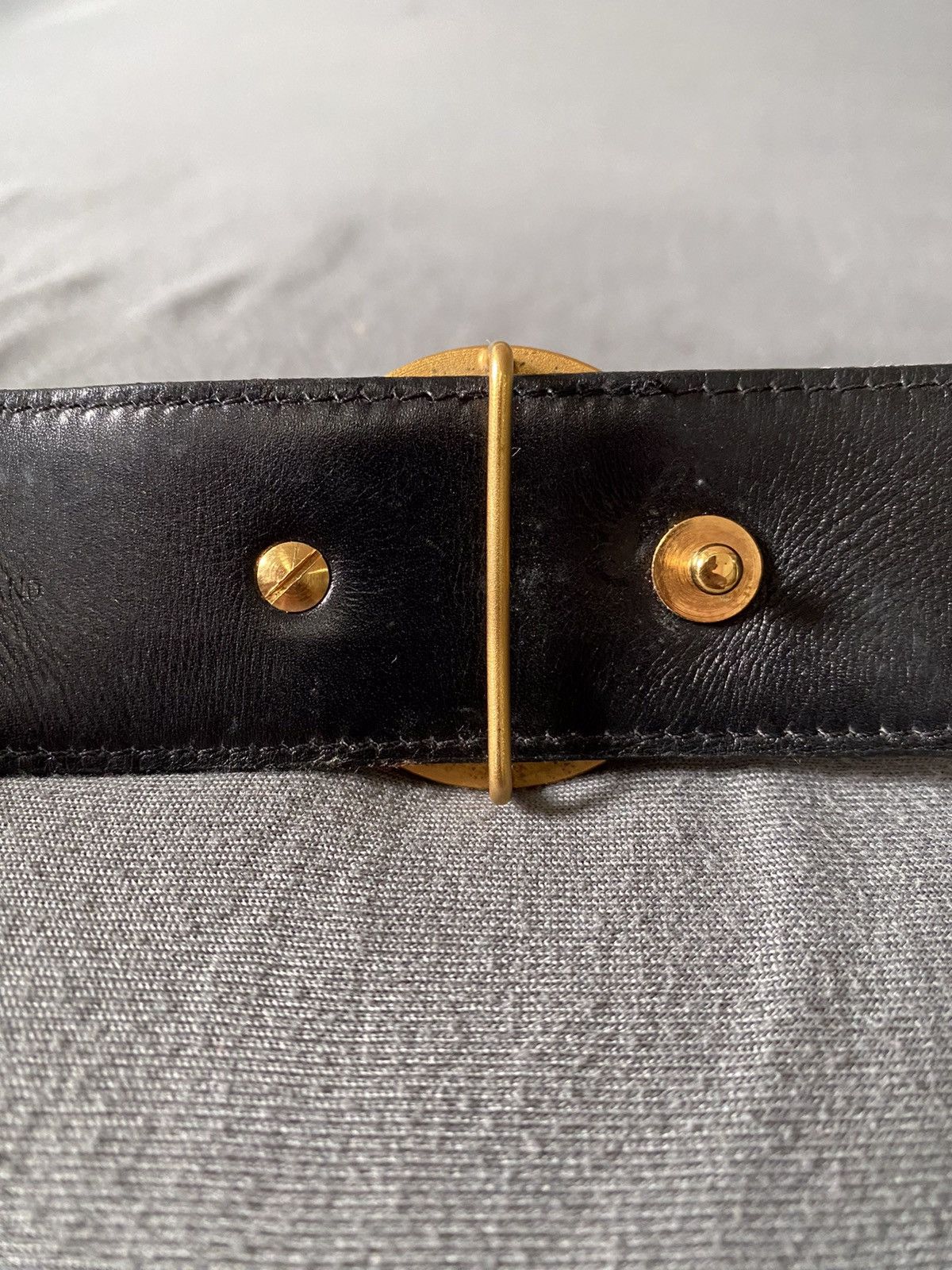 Alfred Dunhill Dunhill leather belt logo buckle Size ONE SIZE - 5 Thumbnail