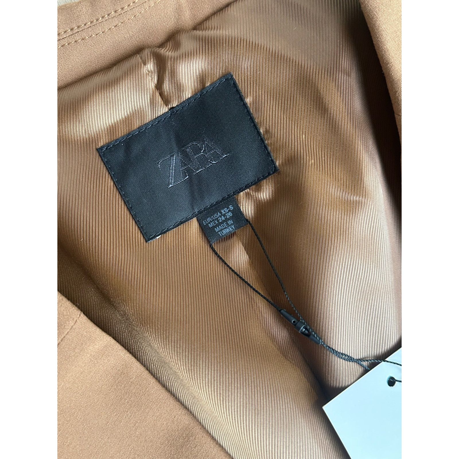 Zara Zara Brown Blazer - Size XS/S - New Size S / US 4 / IT 40 - 4 Thumbnail