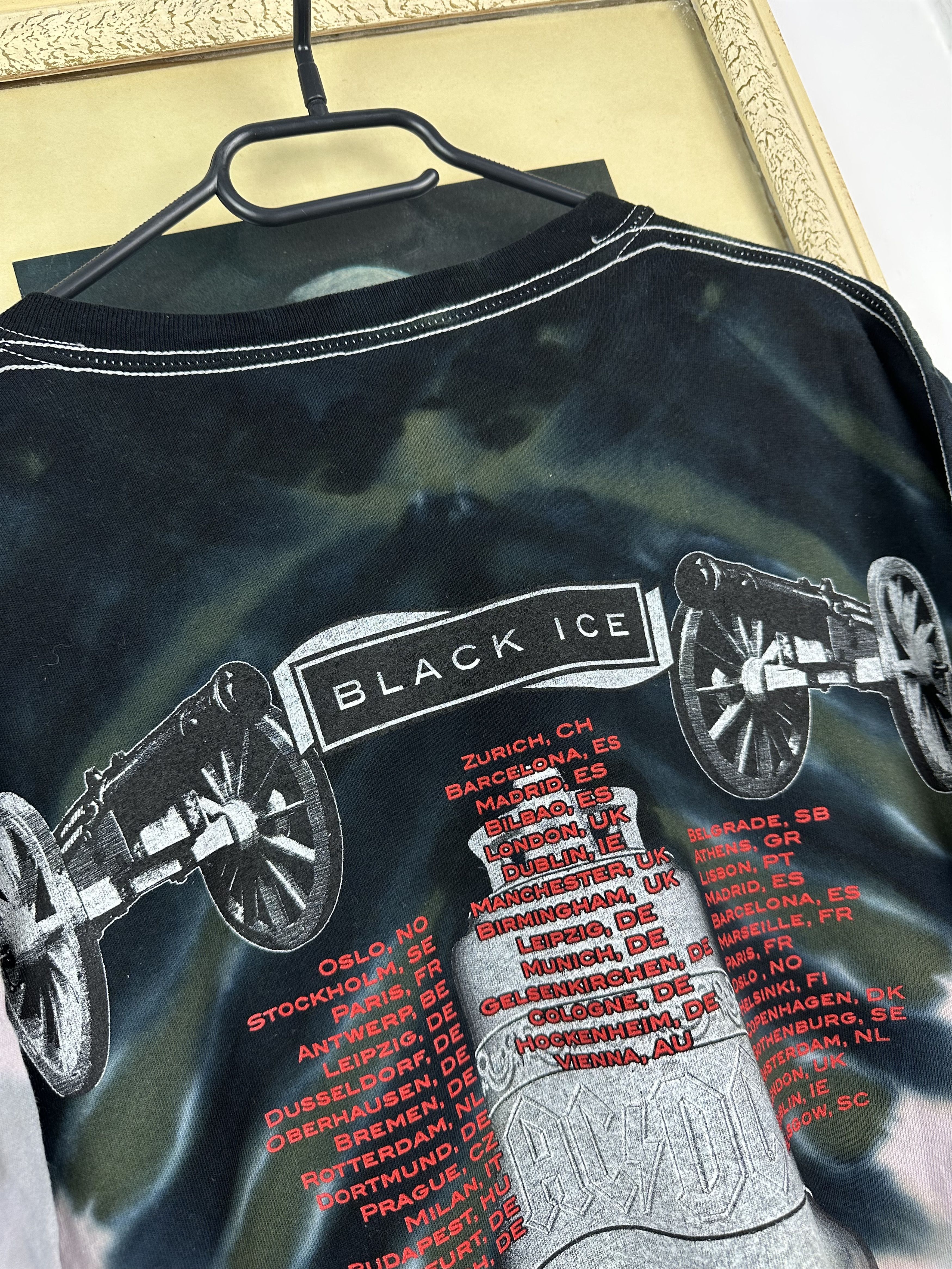AC/DC × Band Tees AC/DC Black Ice Concert Tour Shirt Tye Dye Over Print Tee Size US XXL / EU 58 / 5 - 7 Thumbnail