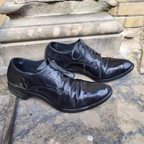 Carol Christian Poell Carol Christian Poell AM2600L Black Cors Horsehide Derby Size US 7 / EU 40 - 1 Thumbnail