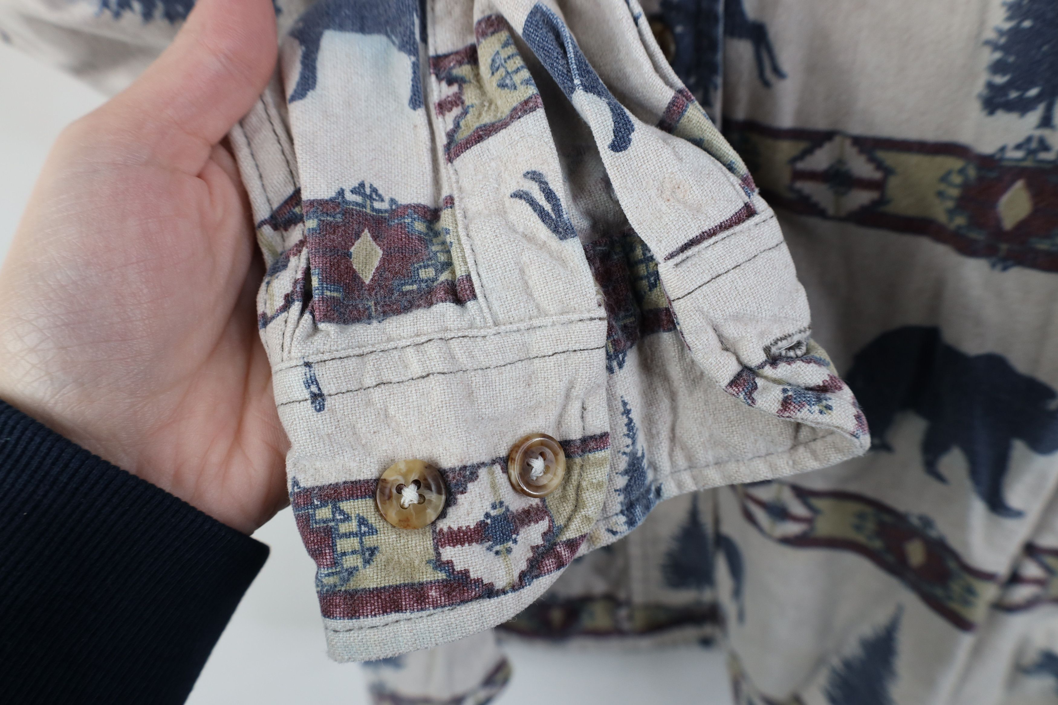 Cabelas Vintage 90s Cabelas Southwestern Animal Chamois Cloth Shirt Size M / US 6-8 / IT 42-44 - 7 Thumbnail