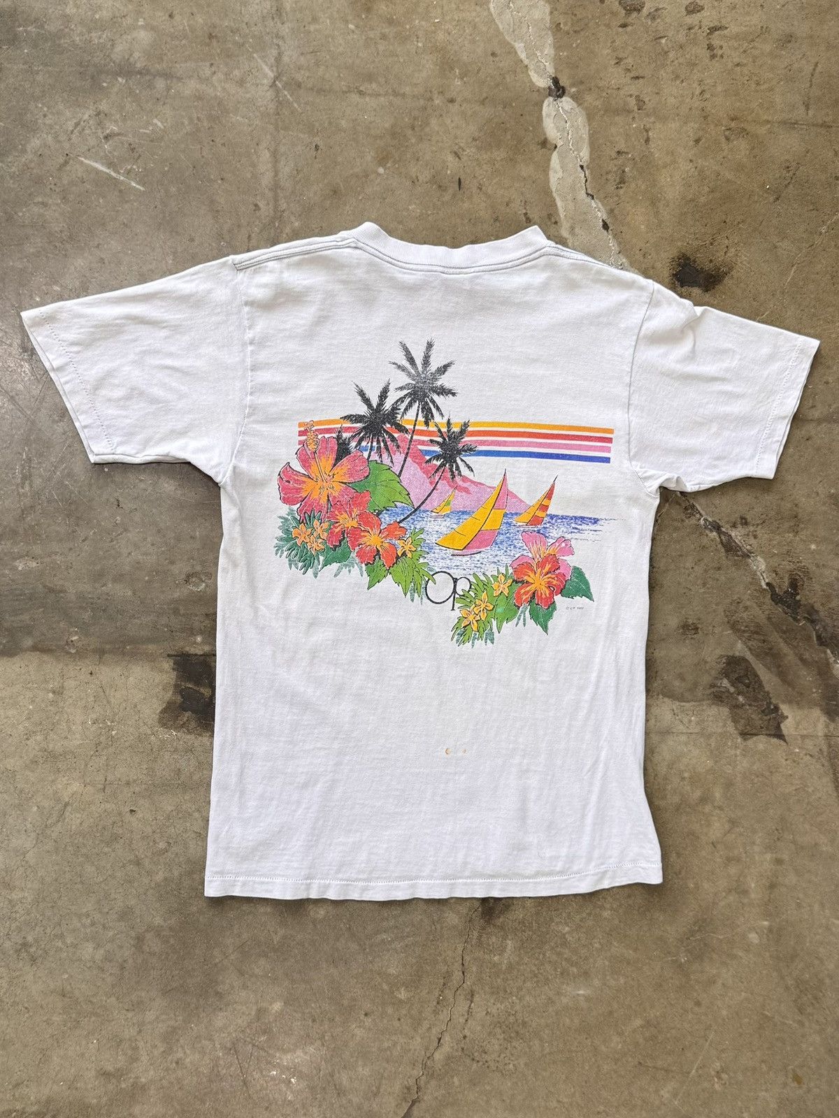 Vintage Vintage 1982 Ocean Pacific Sailing Single Stitch Tee Medium Size US M / EU 48-50 / 2 - 8 Thumbnail