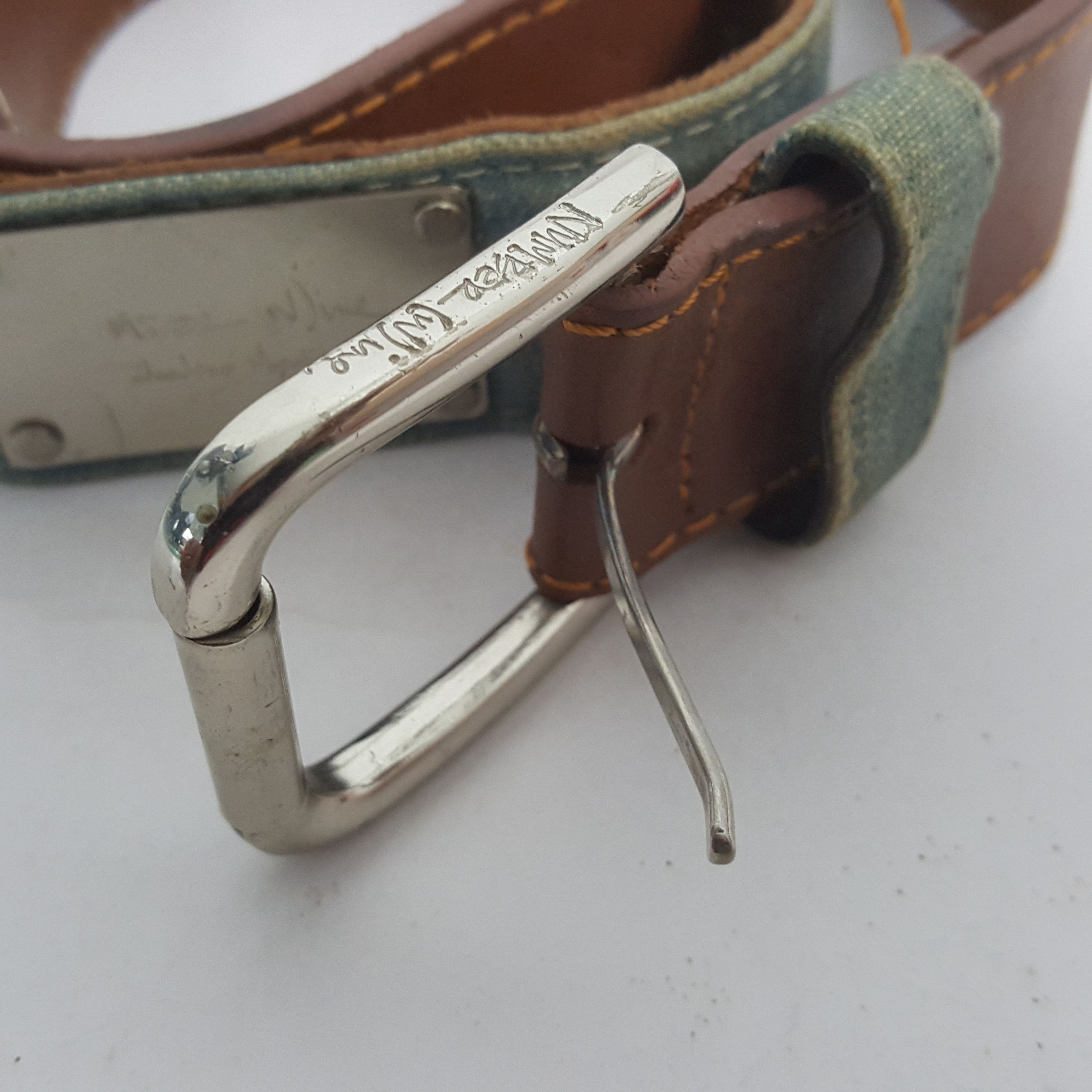 Japanese Brand Vintage NUMBER (N)INE Japanese Designer Brand Belt Size 42 - 2 Thumbnail