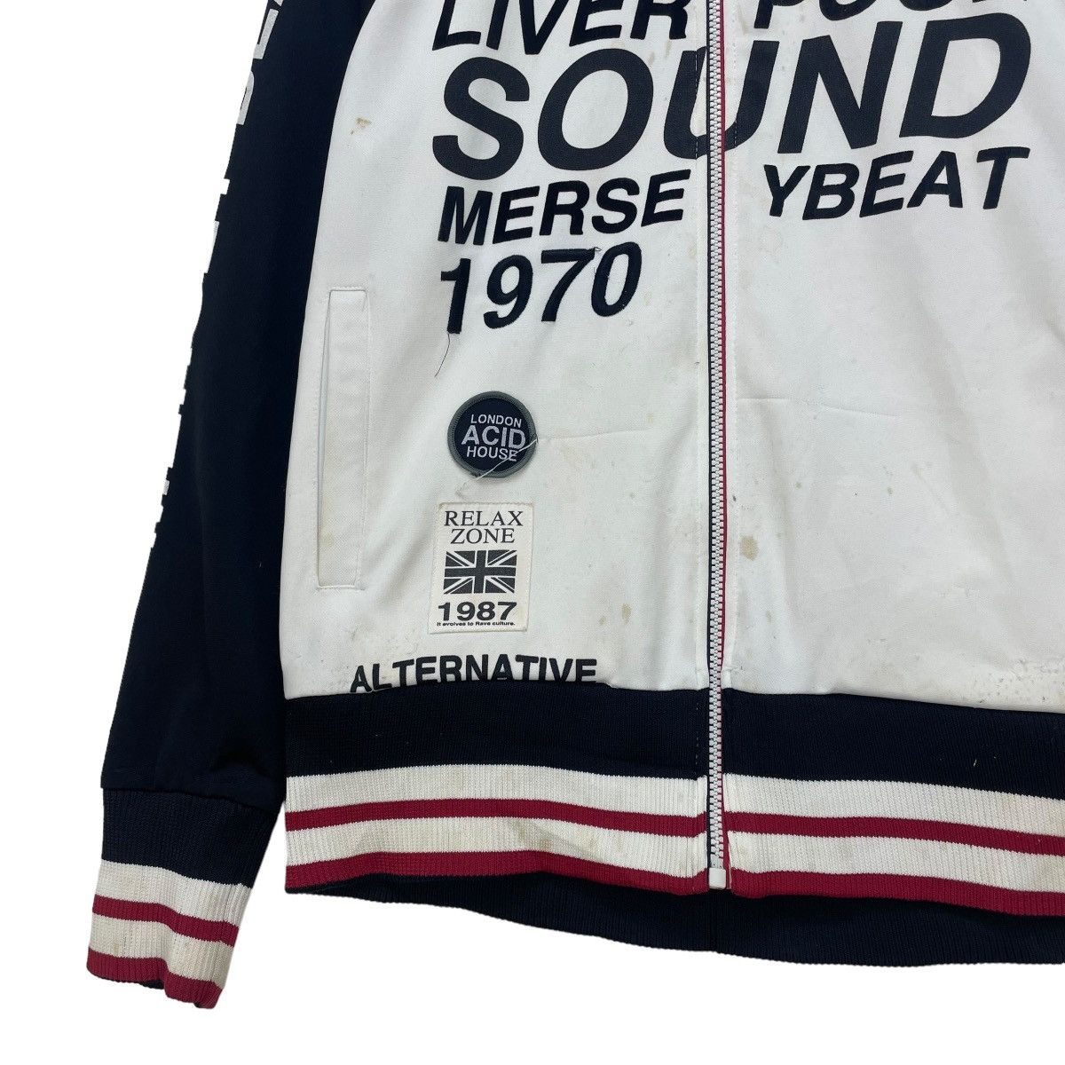 Vintage Liverpool Sound Mersey Beat Raglan Tracktop Jacket Size US M / EU 48-50 / 2 - 6 Thumbnail