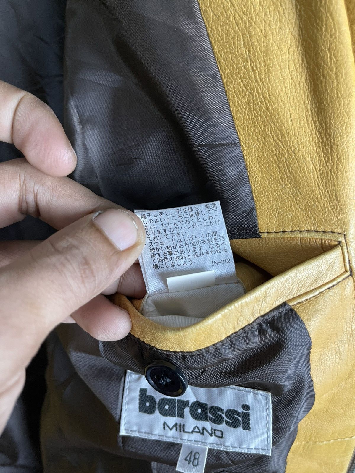 Designer × Japanese Brand × Vintage VINTAGE BARASSI MILANO LEATHER CHORE JACKET RARE Size US M / EU 48-50 / 2 - 20 Thumbnail