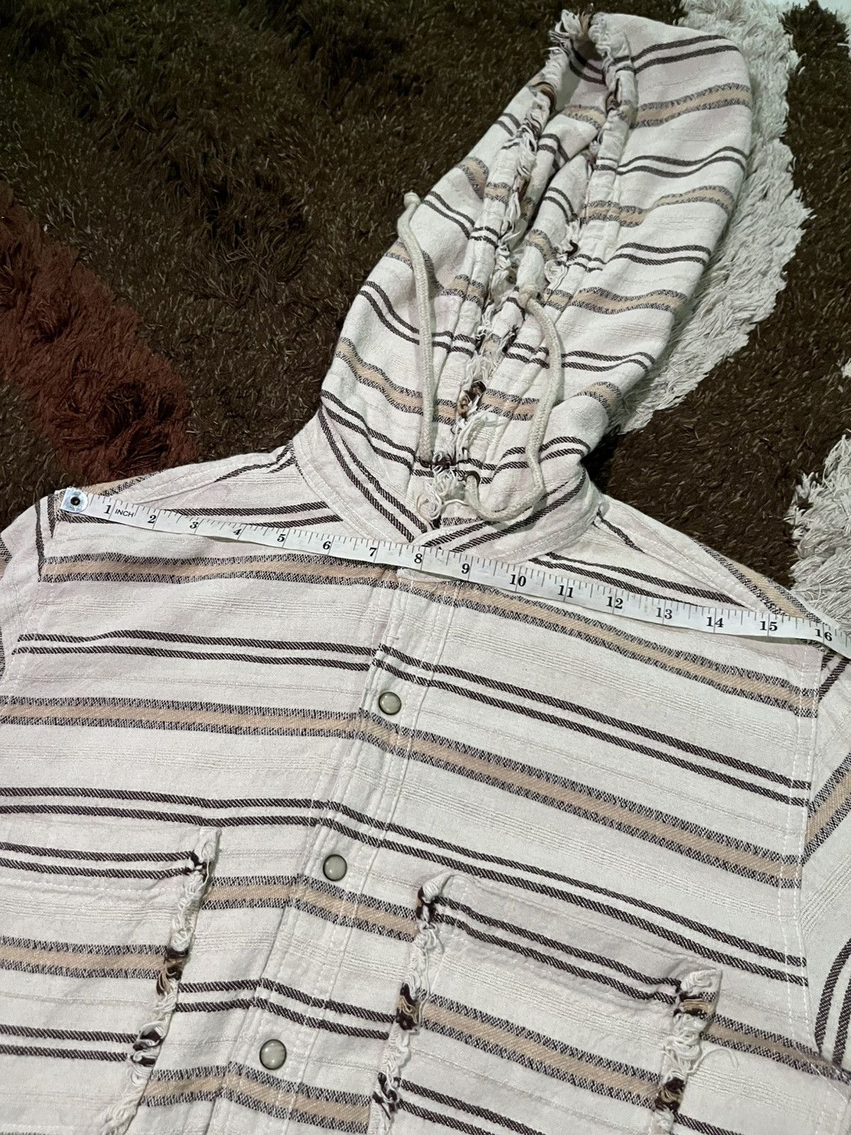 Le Grande Bleu (L.G.B.) Japanese Goa flanel hoodie punk style Size US M / EU 48-50 / 2 - 12 Thumbnail