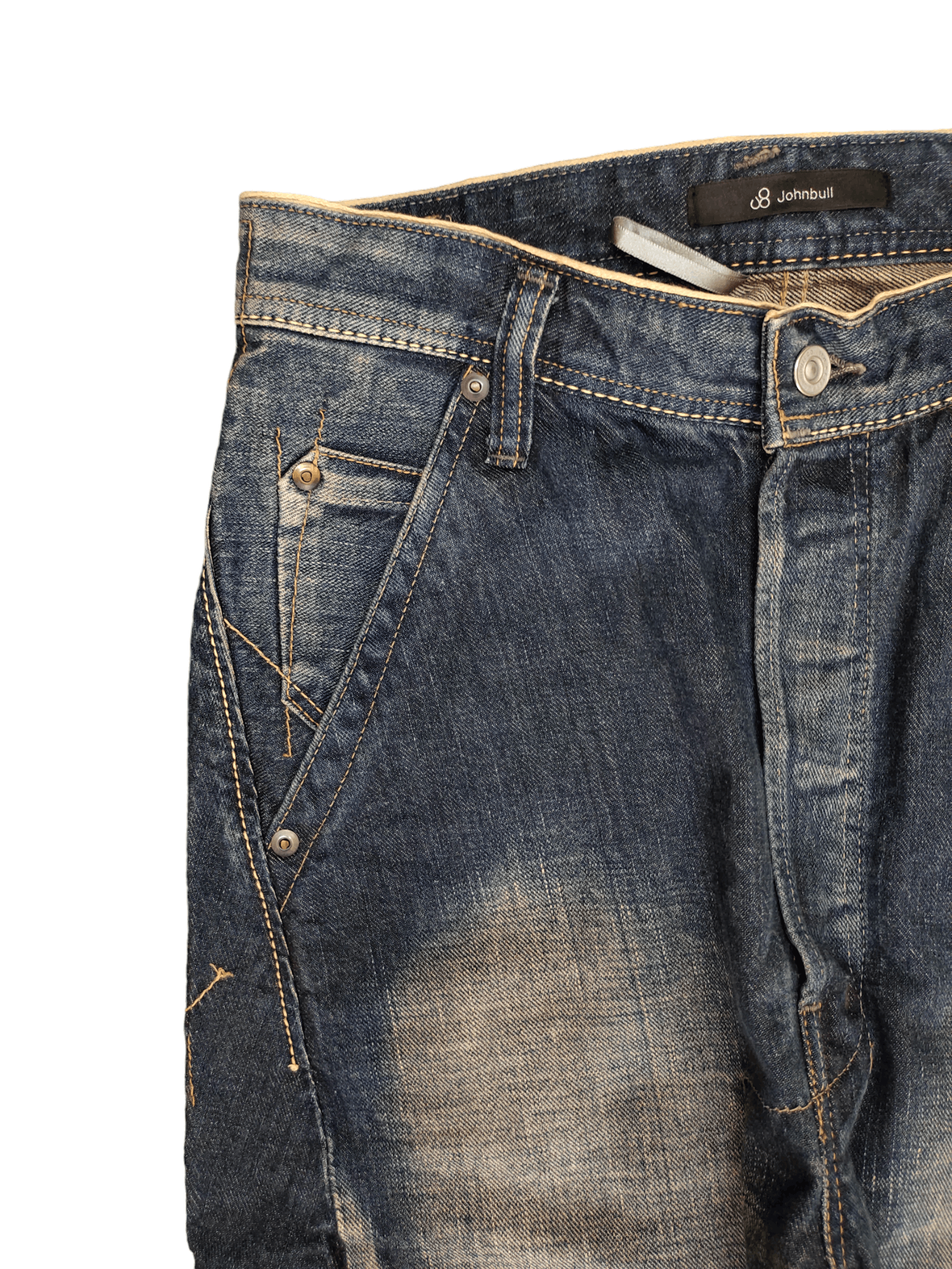 Number (N)ine × Undercover 1990s Jonhbull Spiral Cut Selvedge Denim Pants Redline Size US 29 - 12 Thumbnail
