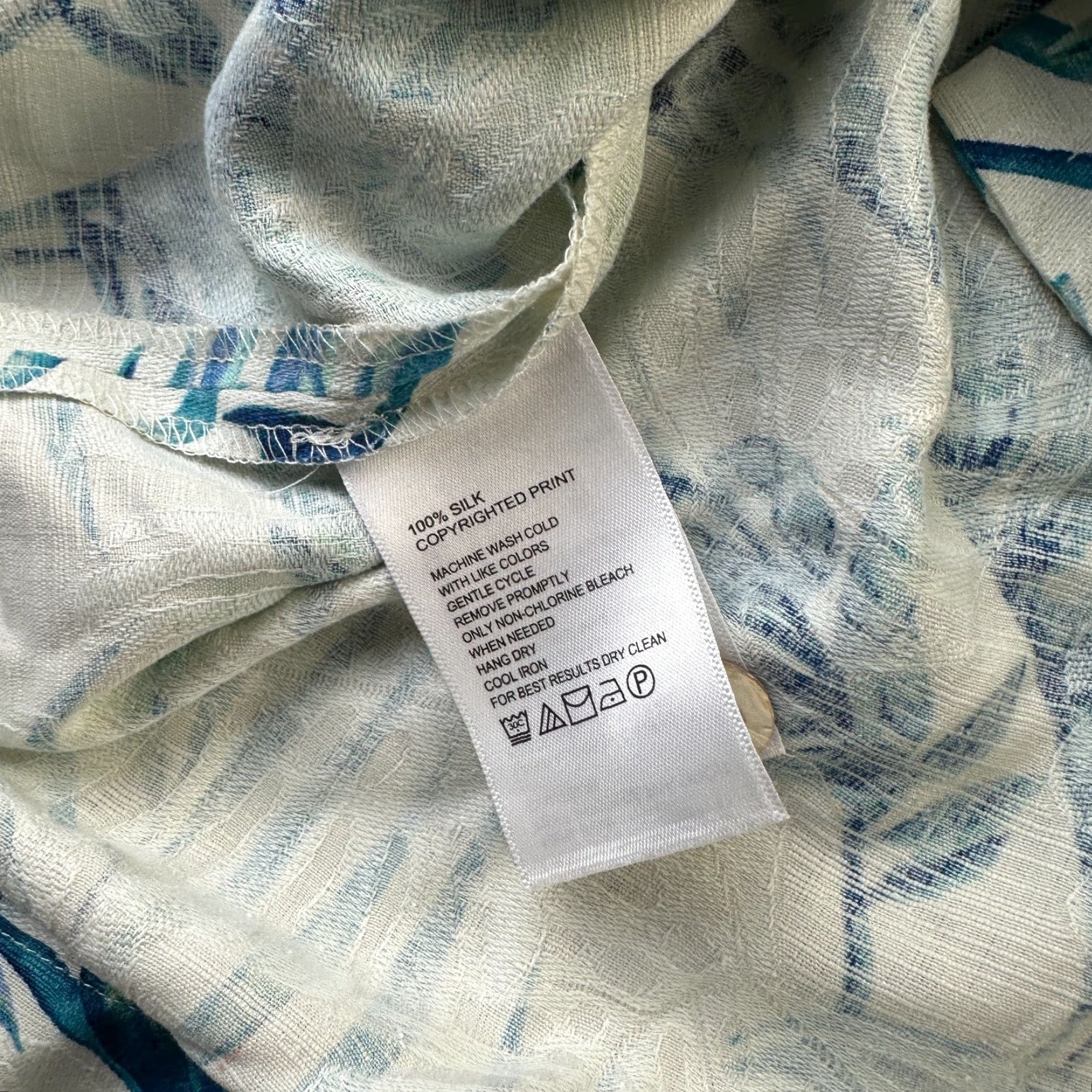 Tommy Bahama Tommy Bahama Shirt Mens Medium Green Camp Button Up Silk Palms Size US M / EU 48-50 / 2 - 7 Thumbnail