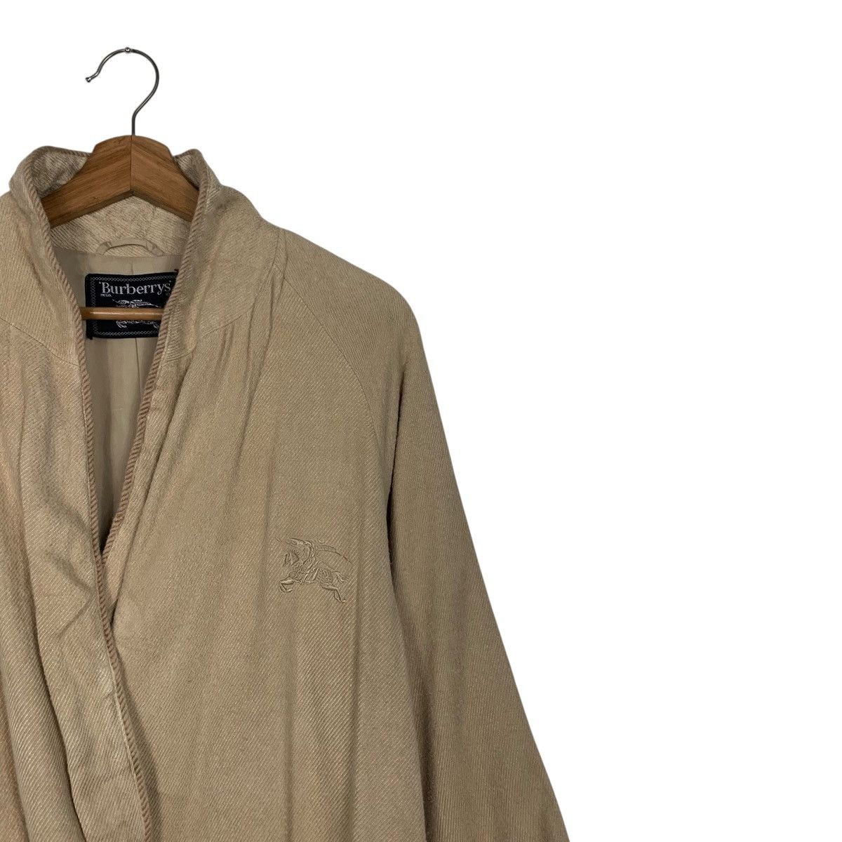Burberry Vintage 90’s BURBERRYS Embroidery Logo Silk Robes #3561-C163 Size M / US 6-8 / IT 42-44 - 7 Thumbnail