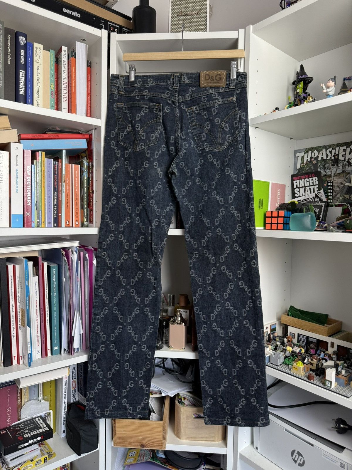 Designer × Dolce & Gabbana × Vintage Vintage y2k Dolce & Gabbana monogram denim pants 30 archive Size US 30 / EU 46 - 2 Thumbnail