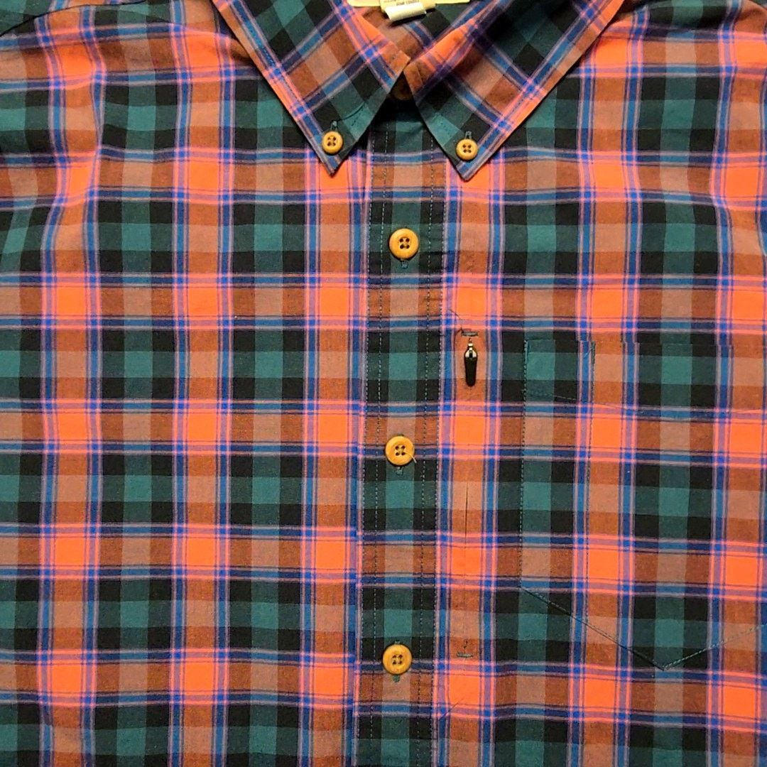 Duluth Trading Company Duluth Untucked Trading Plaid Shirt Relaxed Fit Red XL Size US XL / EU 56 / 4 - 5 Thumbnail