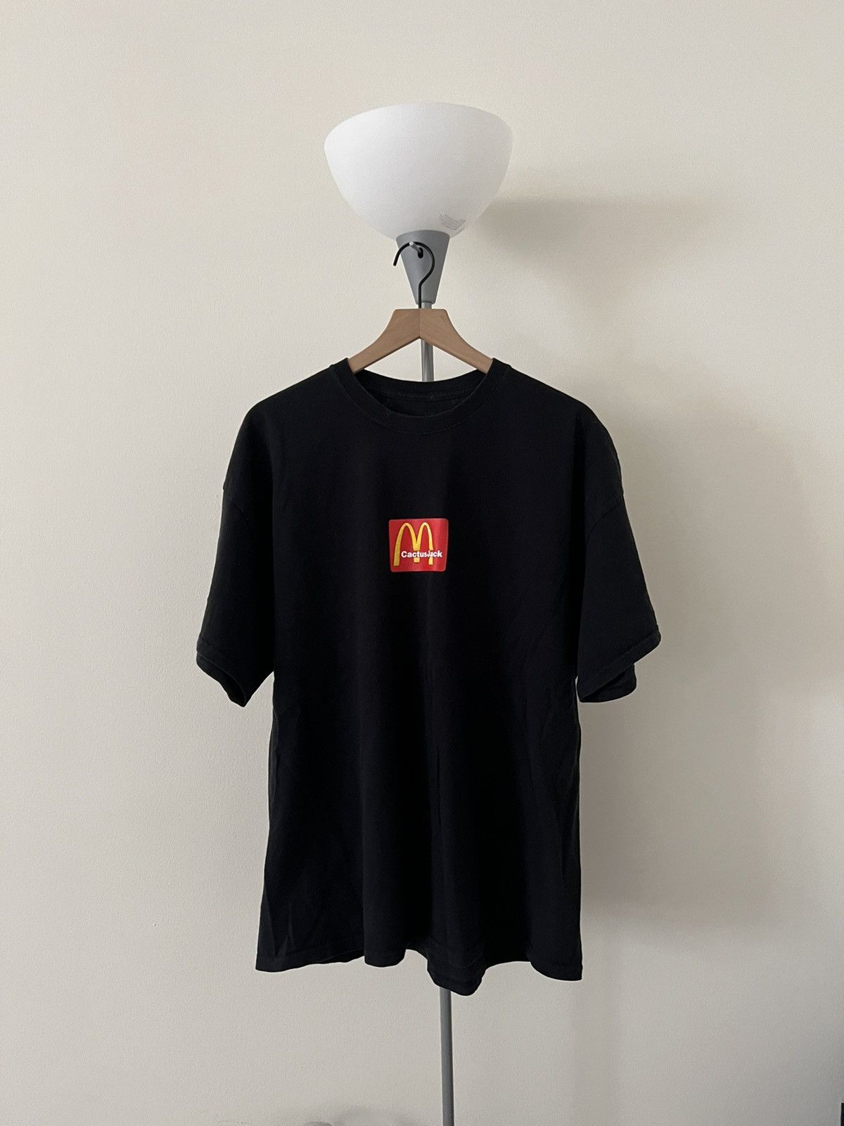 image of Travis Scott Mcdonalds Tshirt in Black, Men's (Size XL)