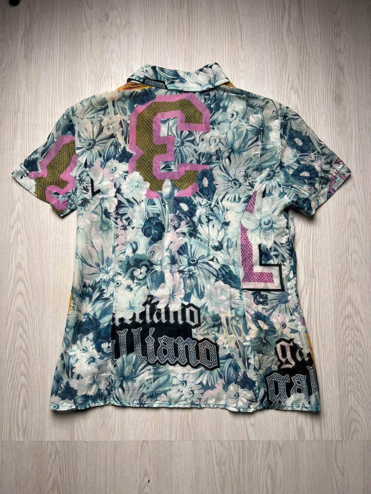 John Galliano John Galliano Stars Floral Print Tropical Shirt Size US S / EU 44-46 / 1 - 2 Thumbnail