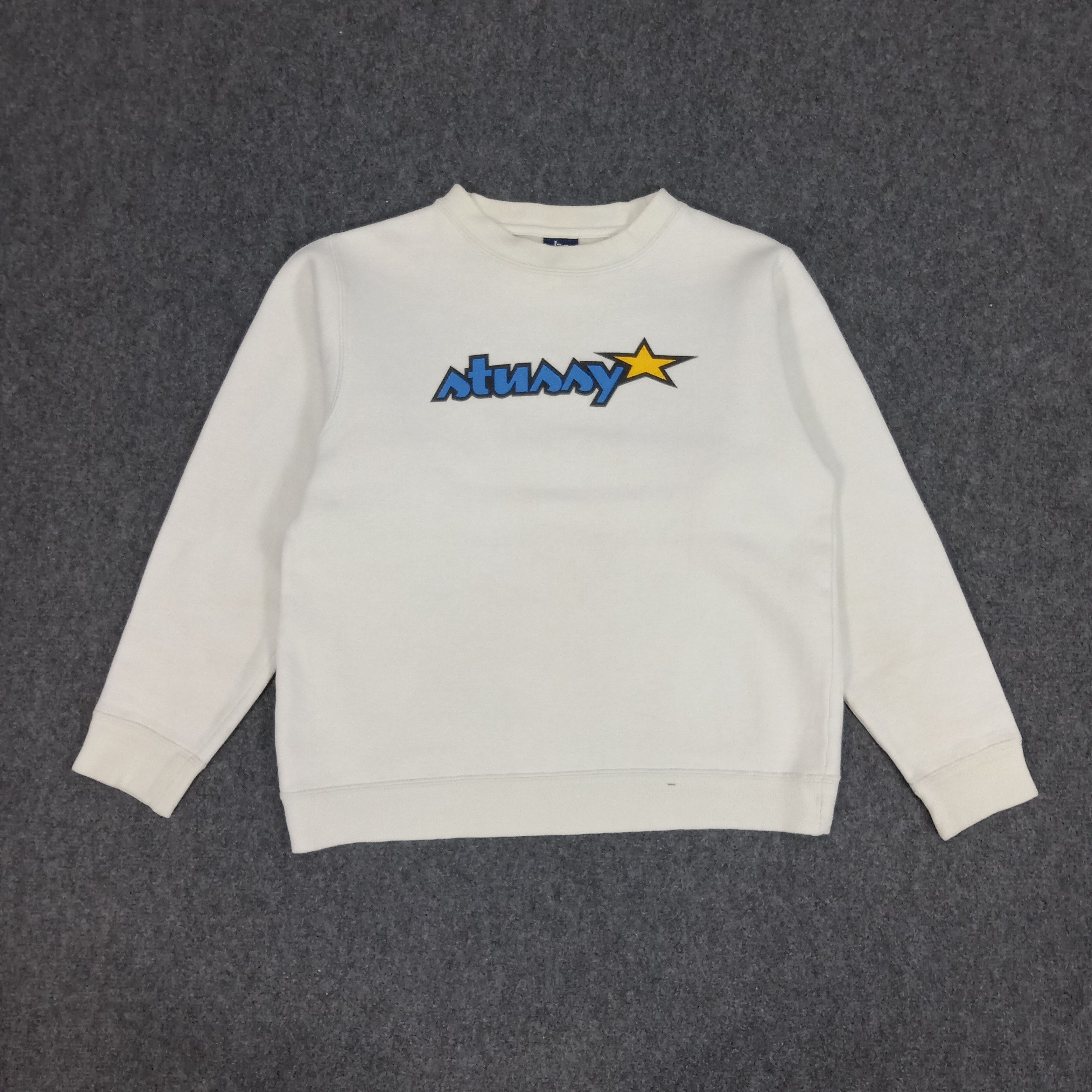 Stussy × Vintage Stussy American Streetwear Star Design Sweatshirt Size US S / EU 44-46 / 1 - 1 Thumbnail