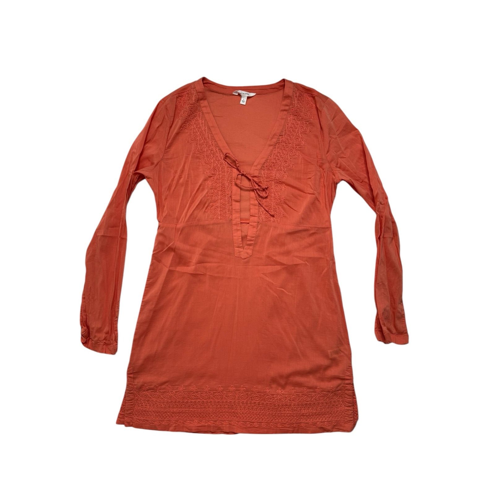 Athleta ATHLETA Kimssa Tunic Top in Light Coral Sunset Orange Small Size S / US 4 / IT 40 - 4 Thumbnail